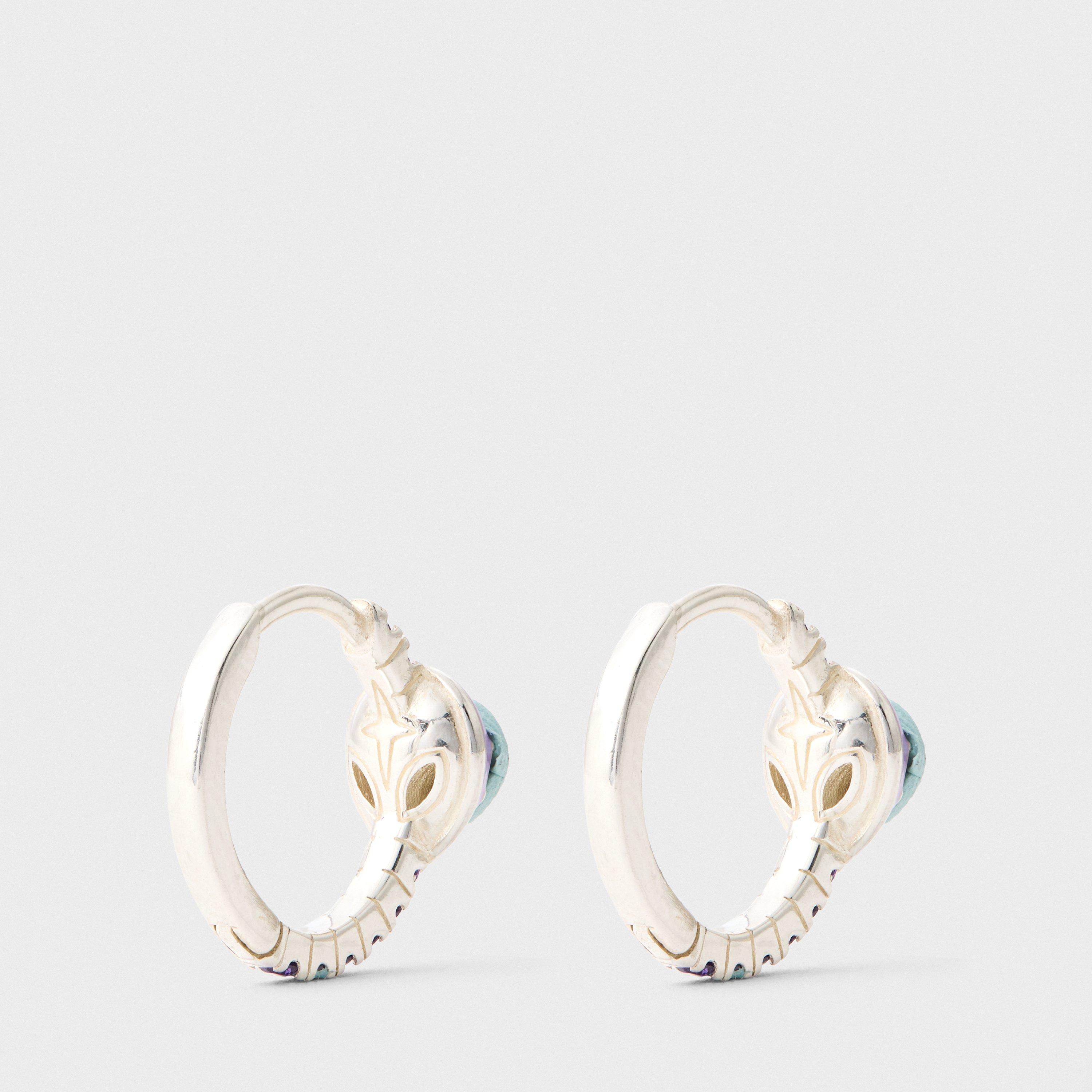 Silber - Thomas Sabo - Women's Alien Hoop Earrings - 2