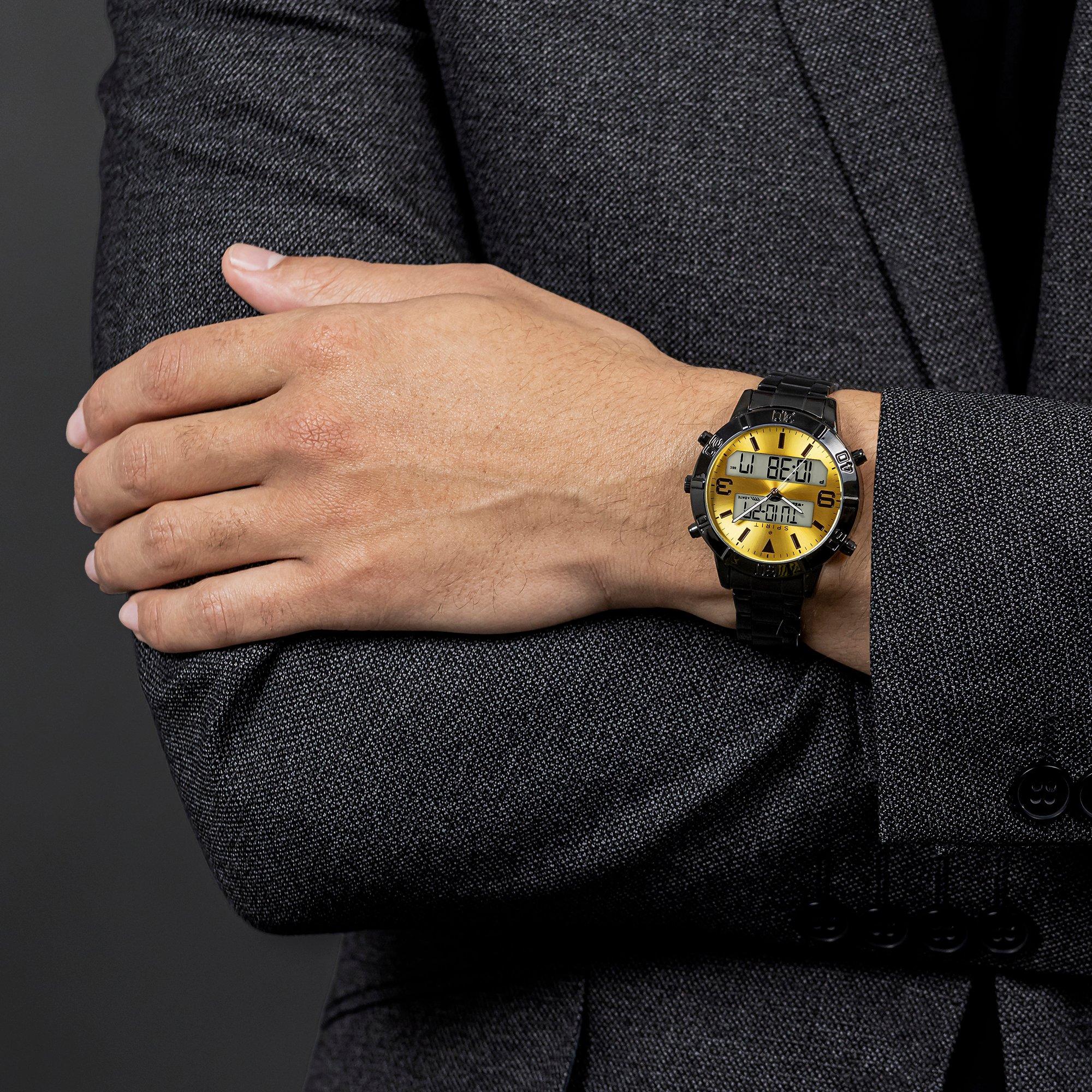 Black - Spirit - Analogue Quartz Watch - 3