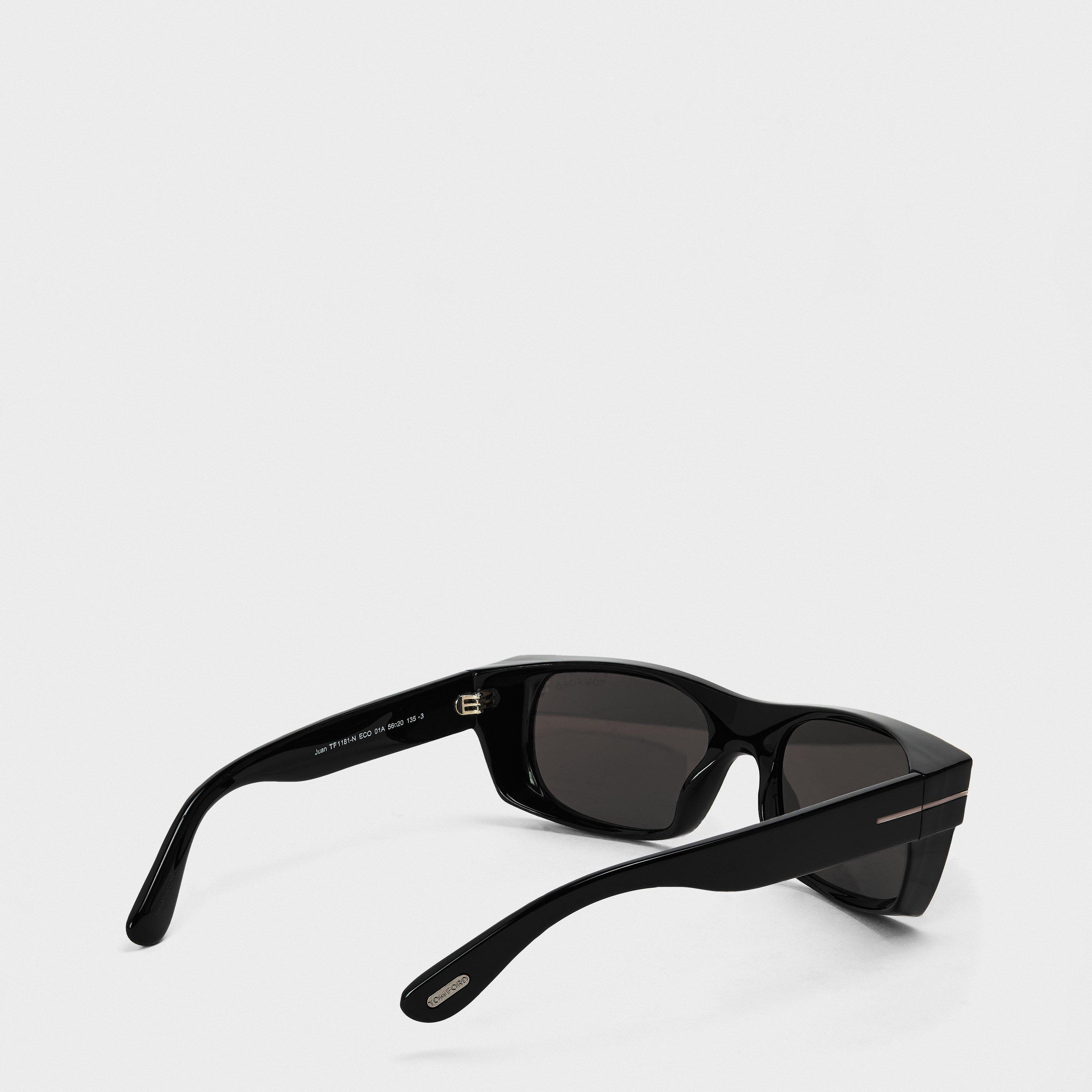 Black - Tom Ford - Men's UV Protection Wayfarer Sunglasses - 2