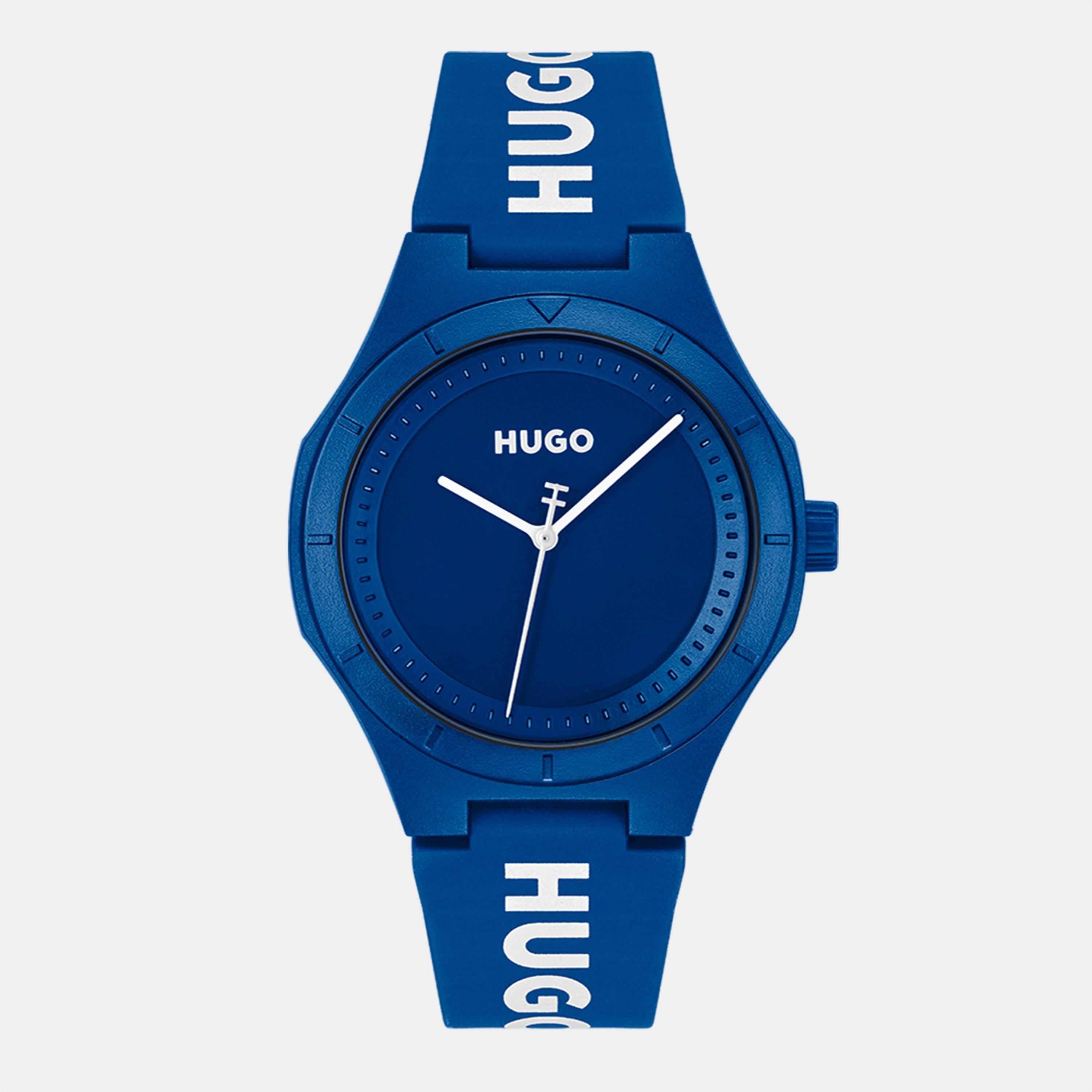 Blue - Hugo - HUGO #LIT Silicone Strap Watch - 1