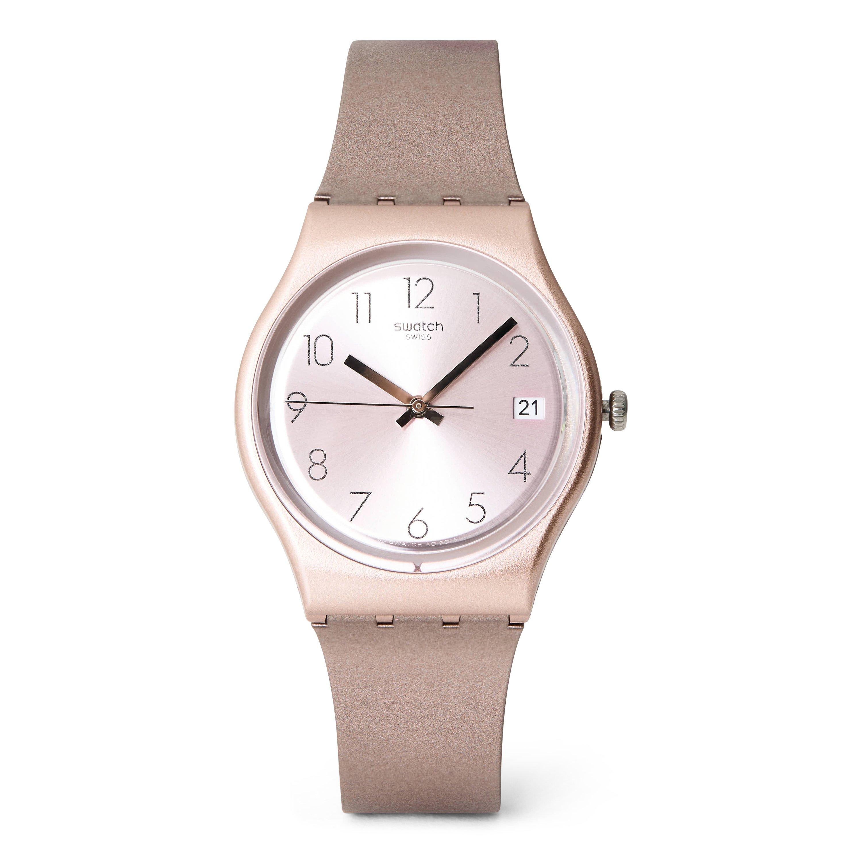 Swatch  Core Analogue Quartz Watch - Pinkbaya