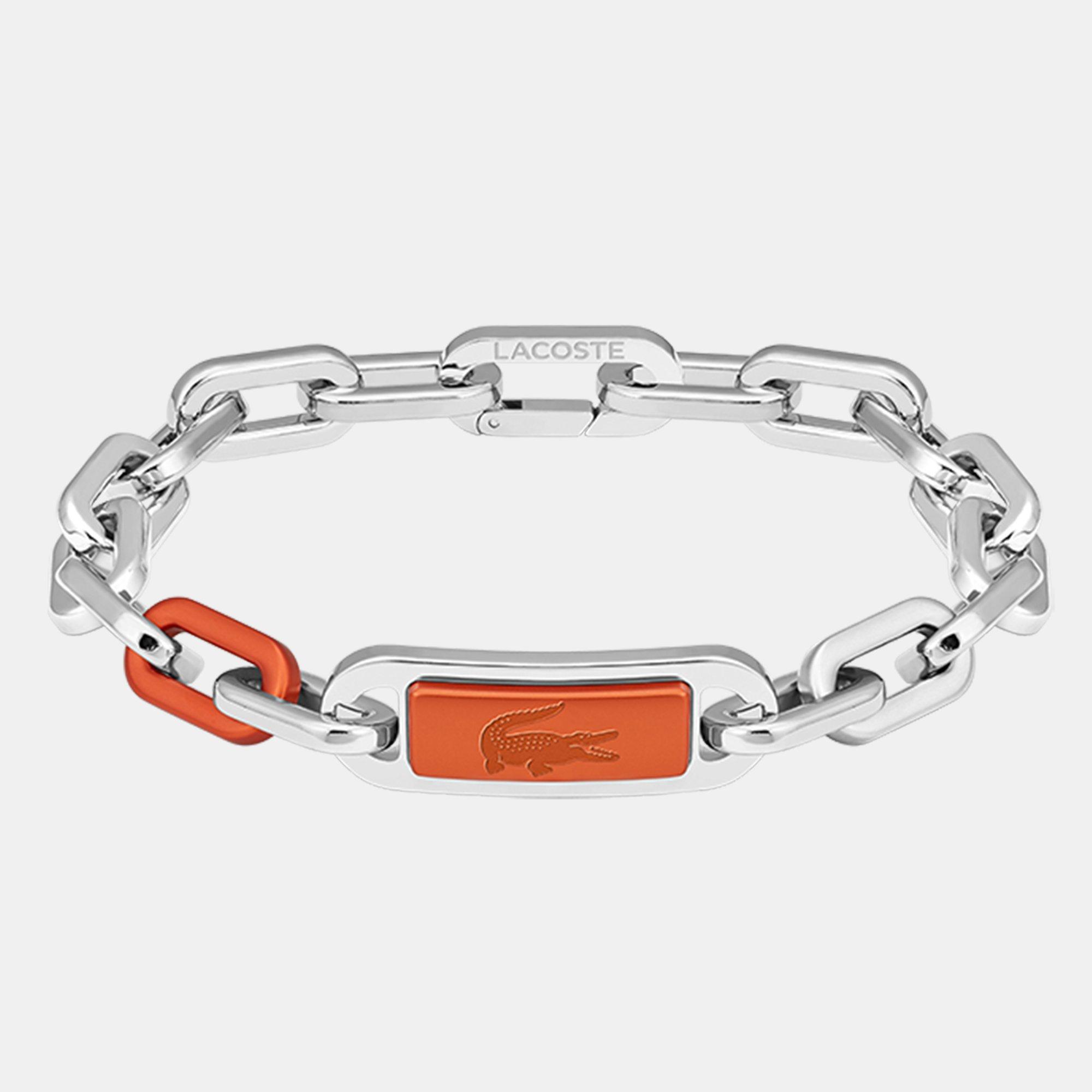 Lacoste Mens Crew Stainless Steel Bracelet