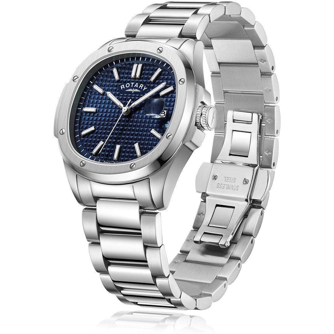 Blue/Silver - Rotary - Men's Analogue Quartz Watch - 2