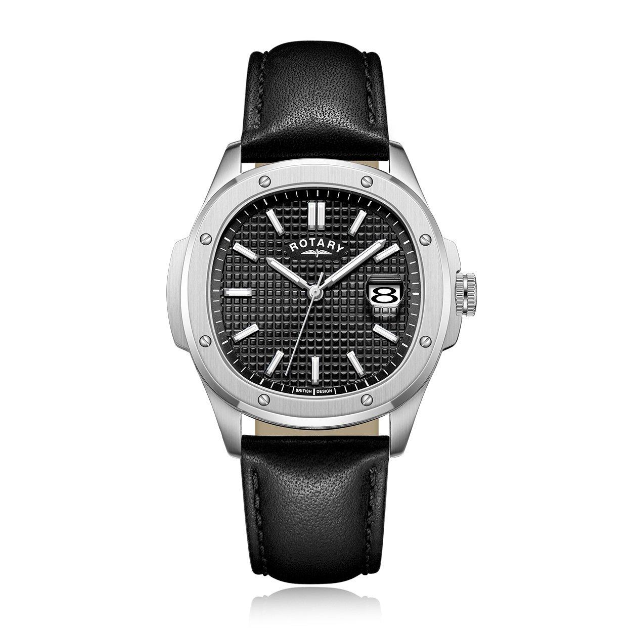 Rotary Men's Quartz Analogue Watch - Black/Black