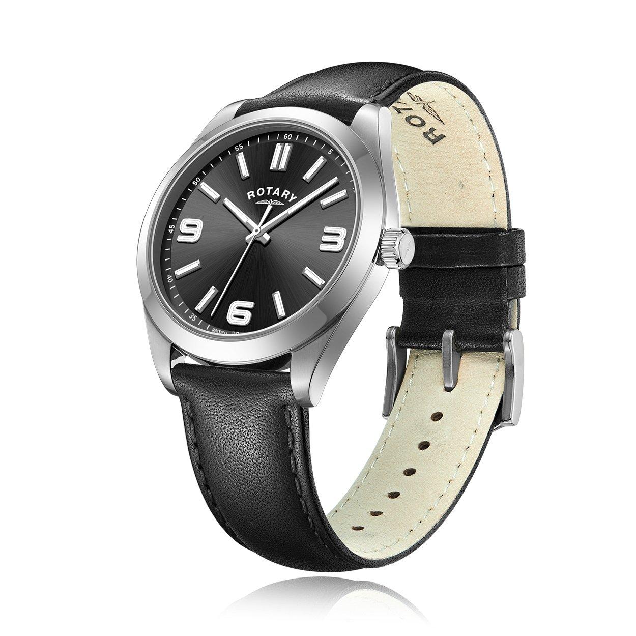 Black/Black - Rotary - Men's Precision Quartz Analogue Watch - 2