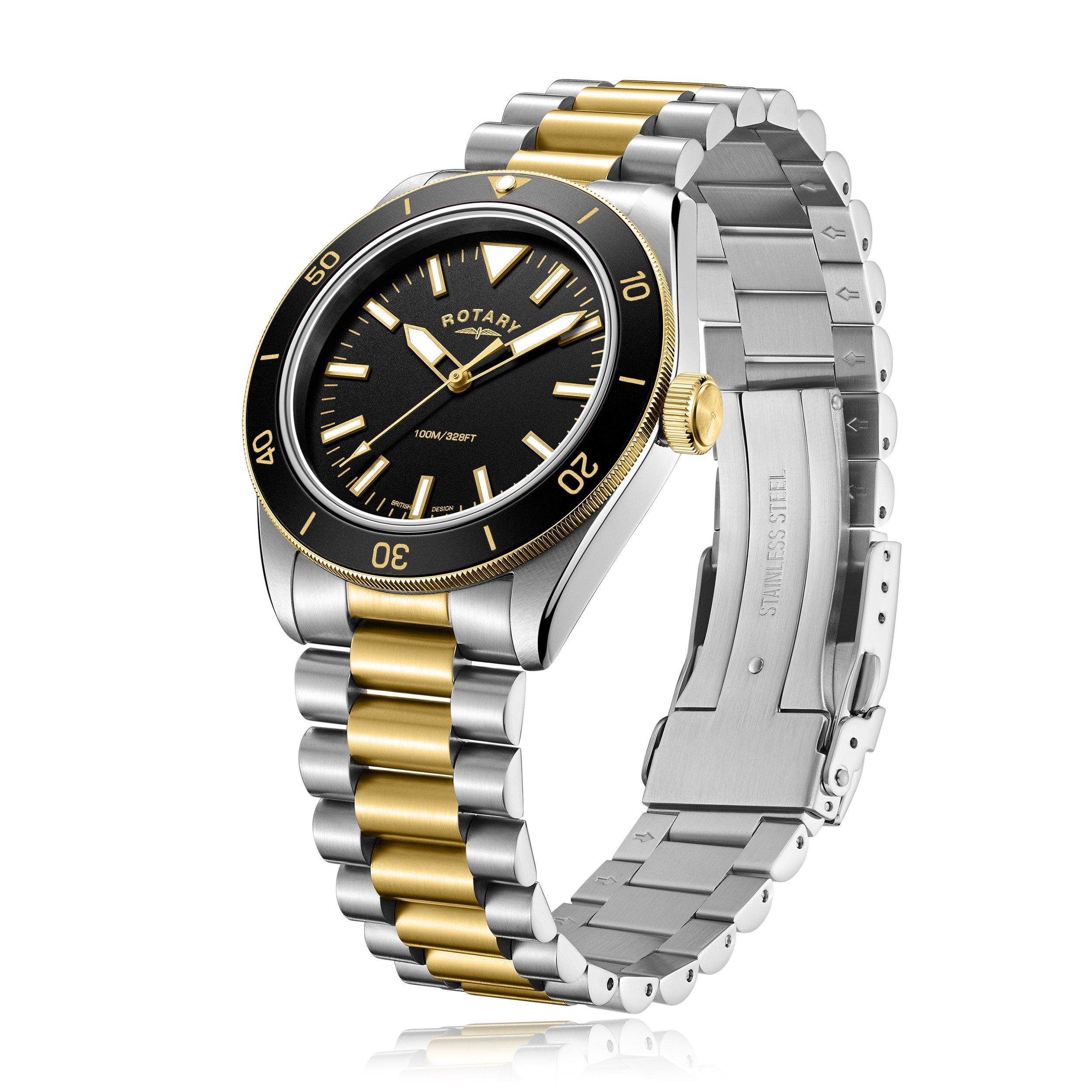 Two Tone Gold - Rotary - Men's Analogue Quartz Watch - 2