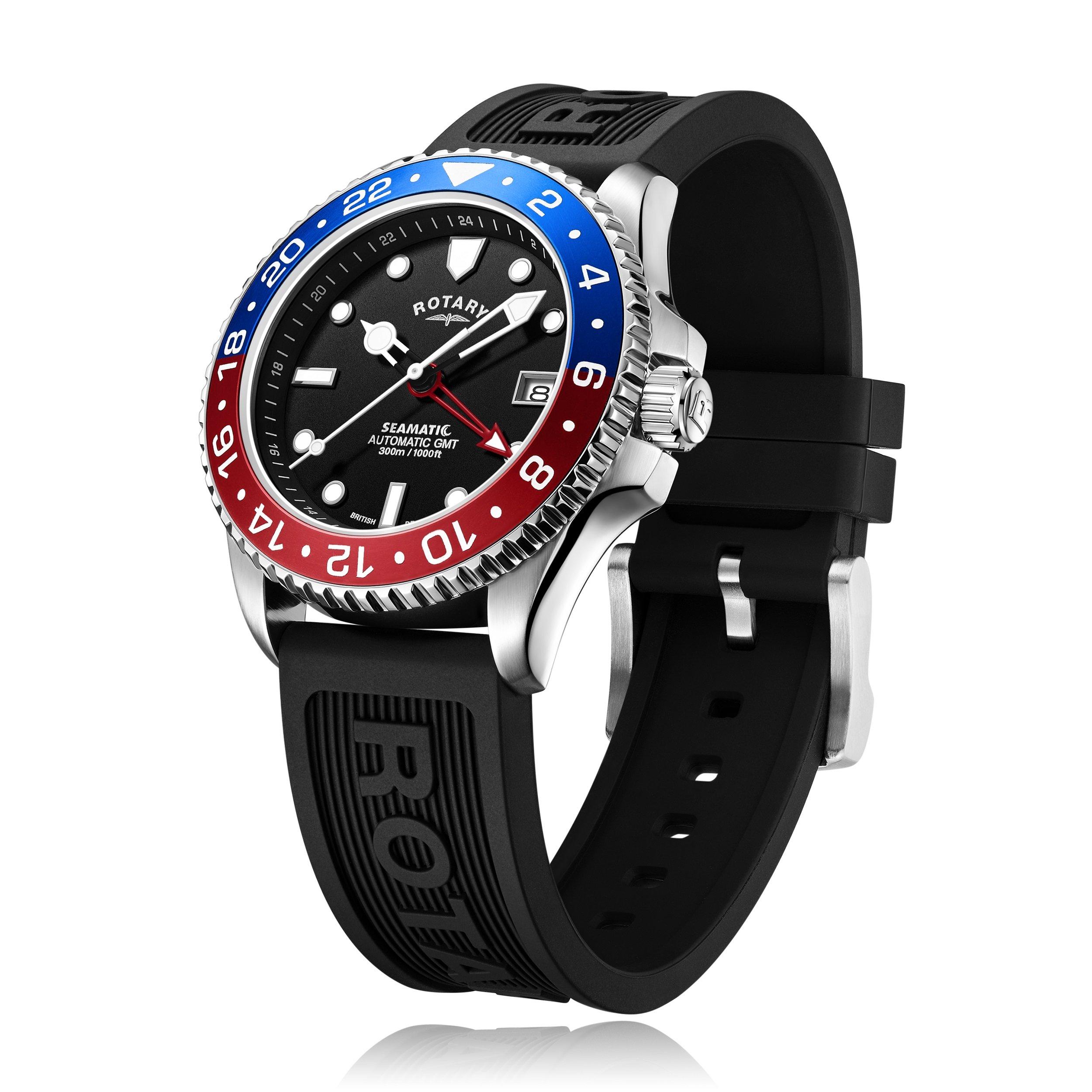Black/Black - Rotary - Seamatic Watch - 3