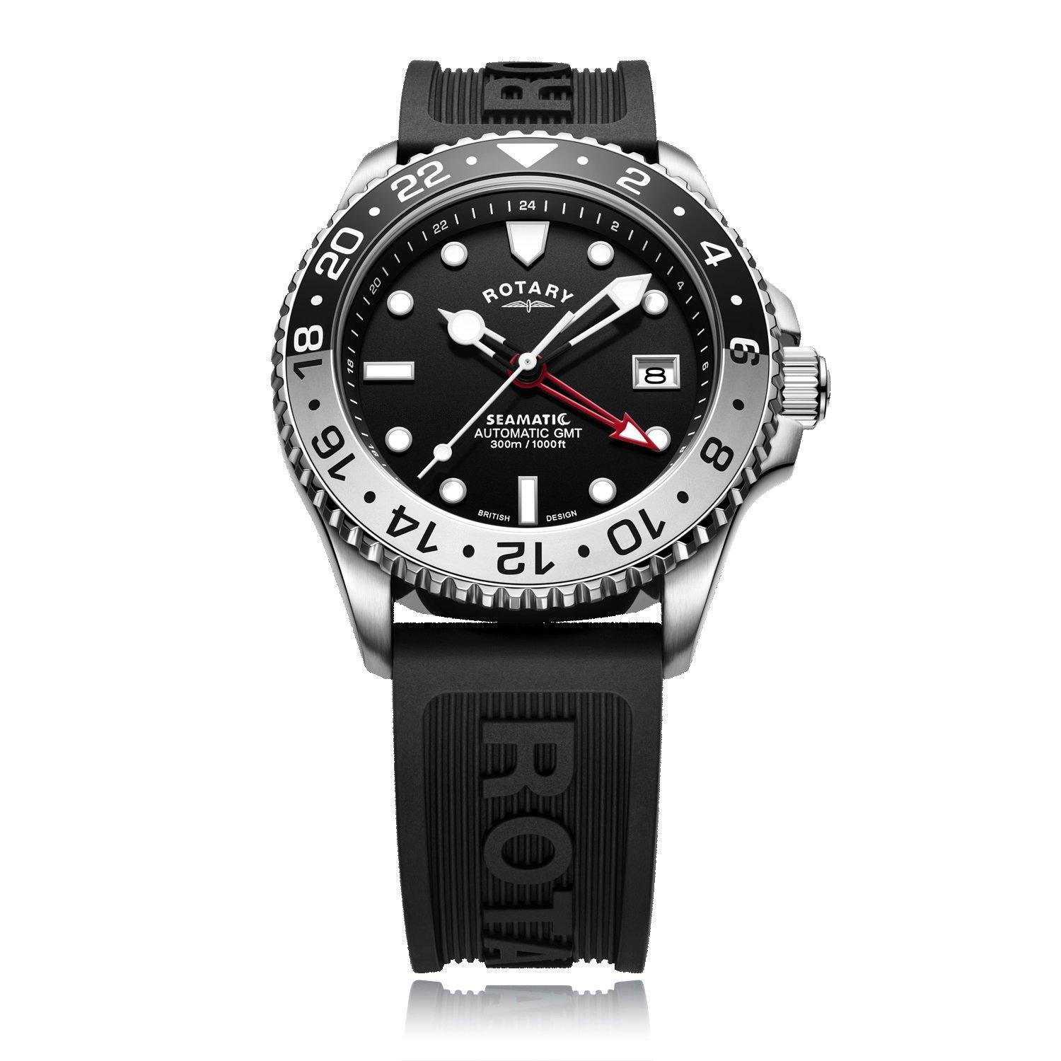 Black/Black - Rotary - Seamatic Watch - 1