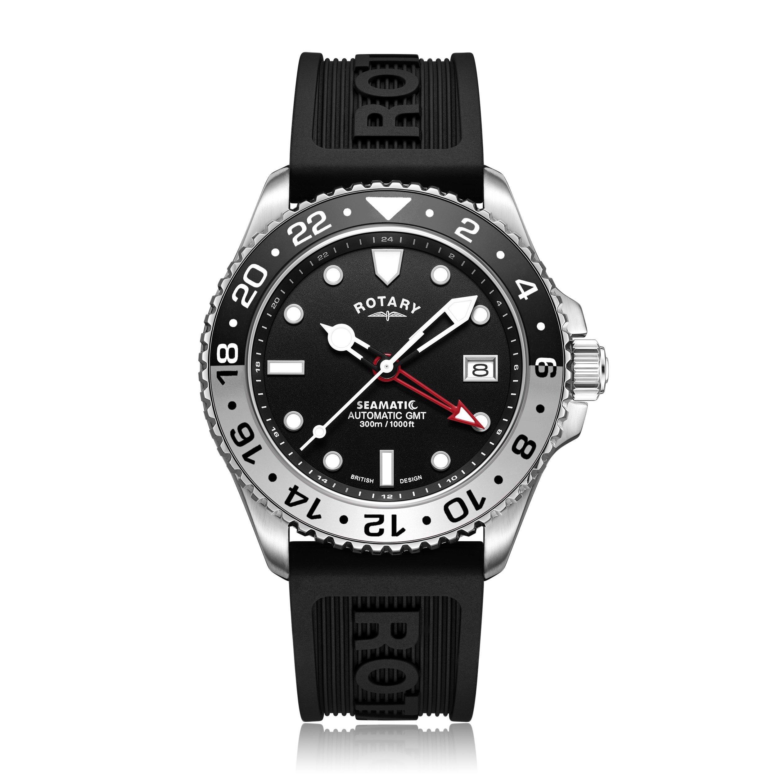 Black/Black - Rotary - Seamatic Watch - 2