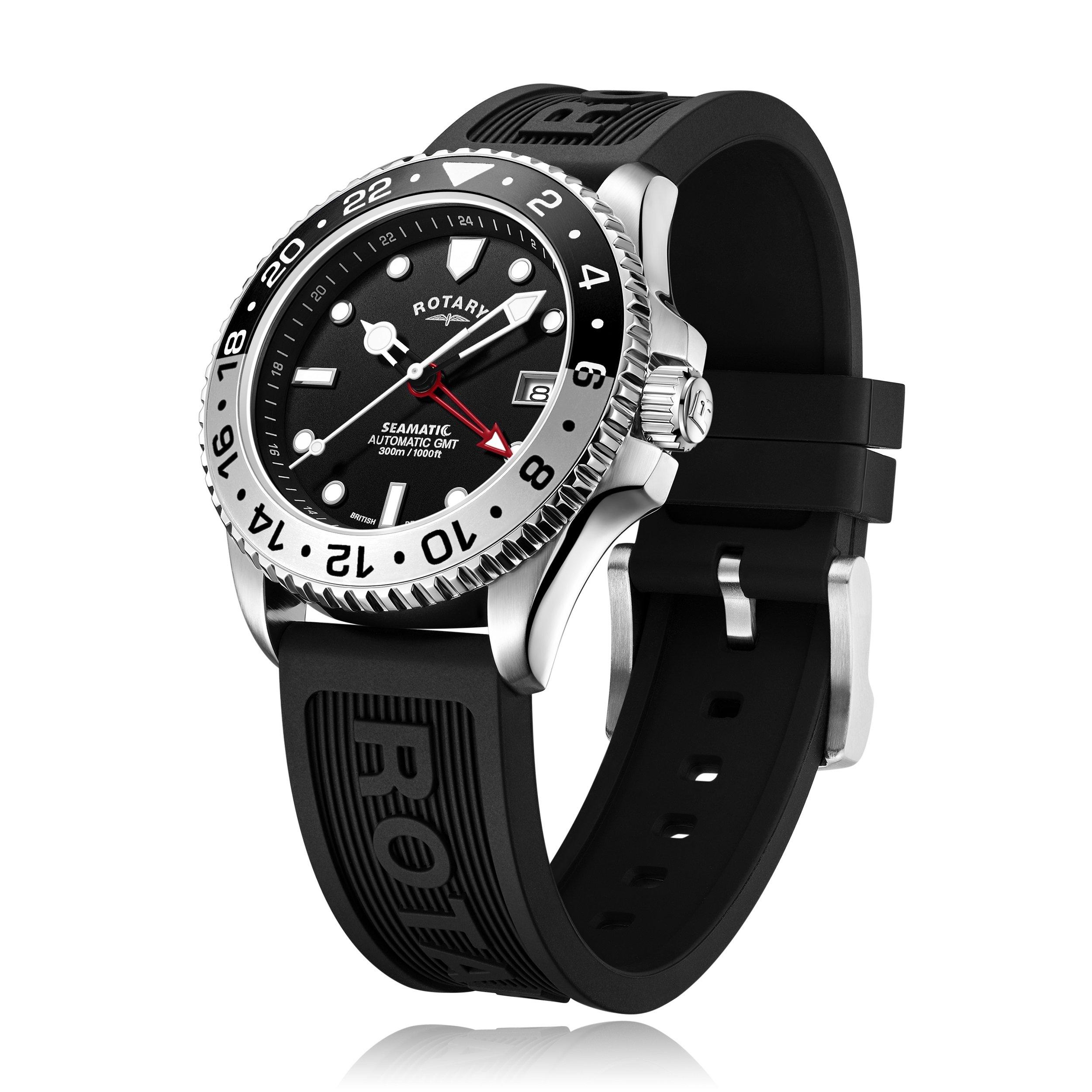 Black/Black - Rotary - Seamatic Watch - 3