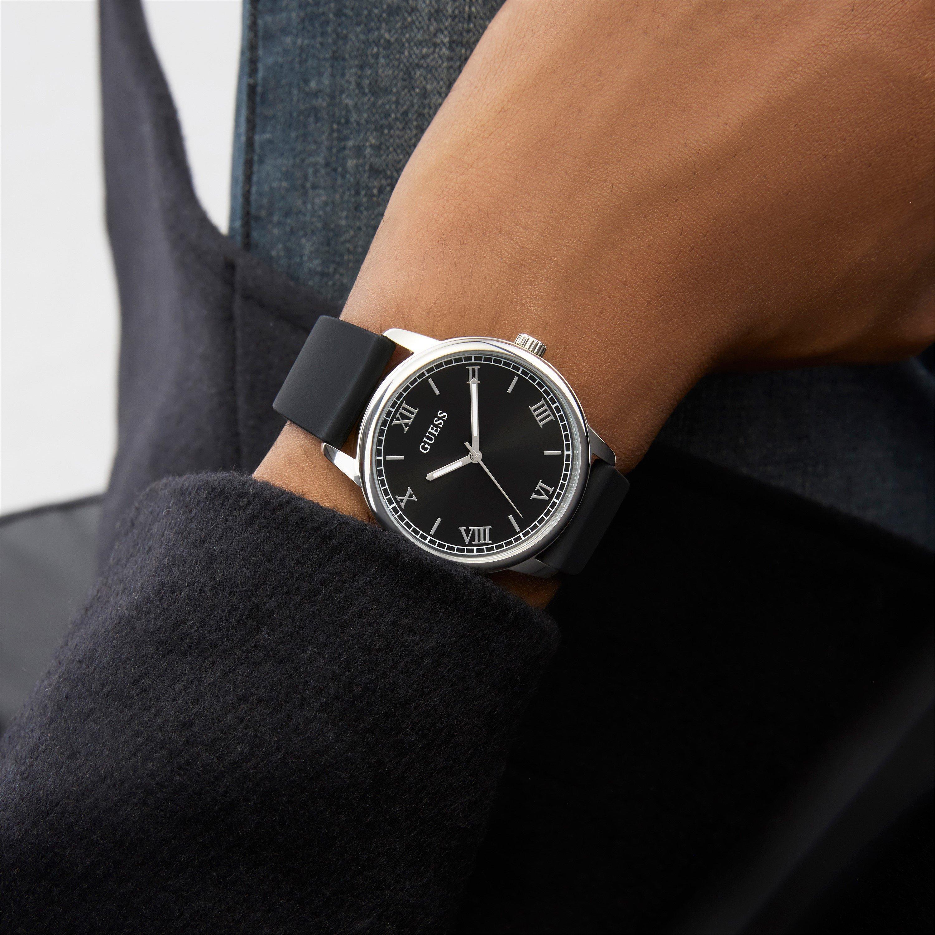 Schwarz/Silber - Guess - Chandler Analogue Quartz Watch - 3