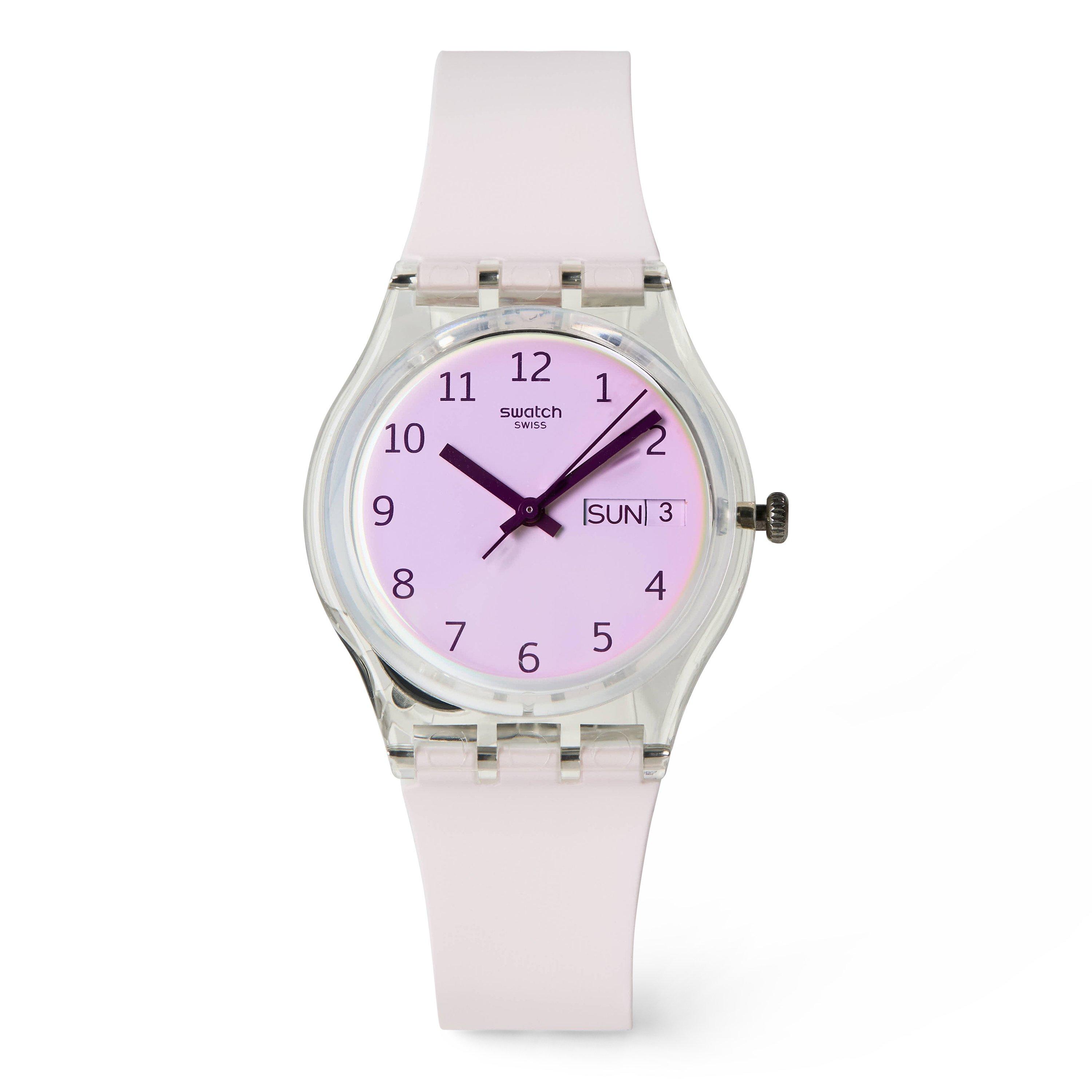 Swatch  Core Analogue Quartz Watch - Ultrarose