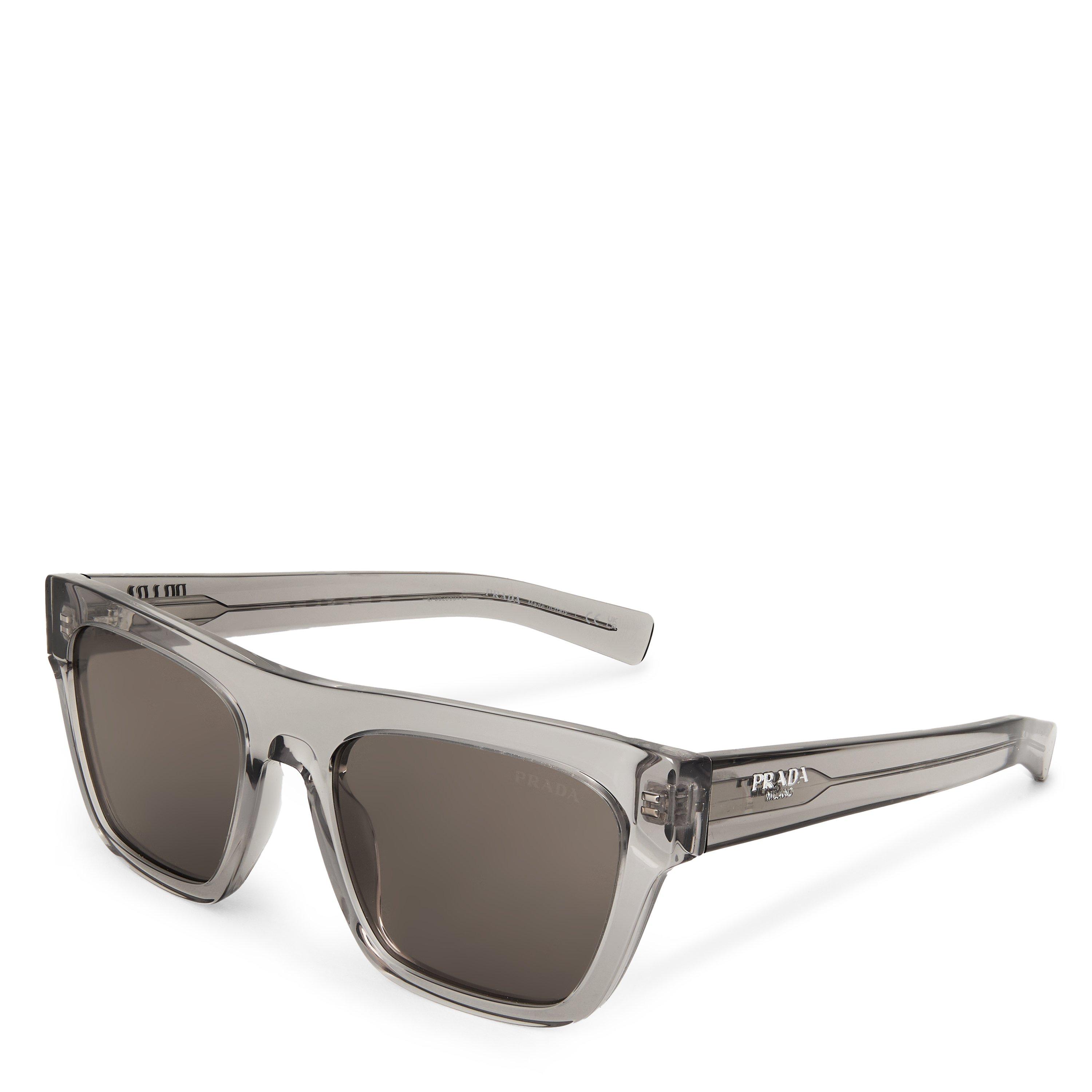 Grey - Prada - Men's Rectangle Sunglasses - 1