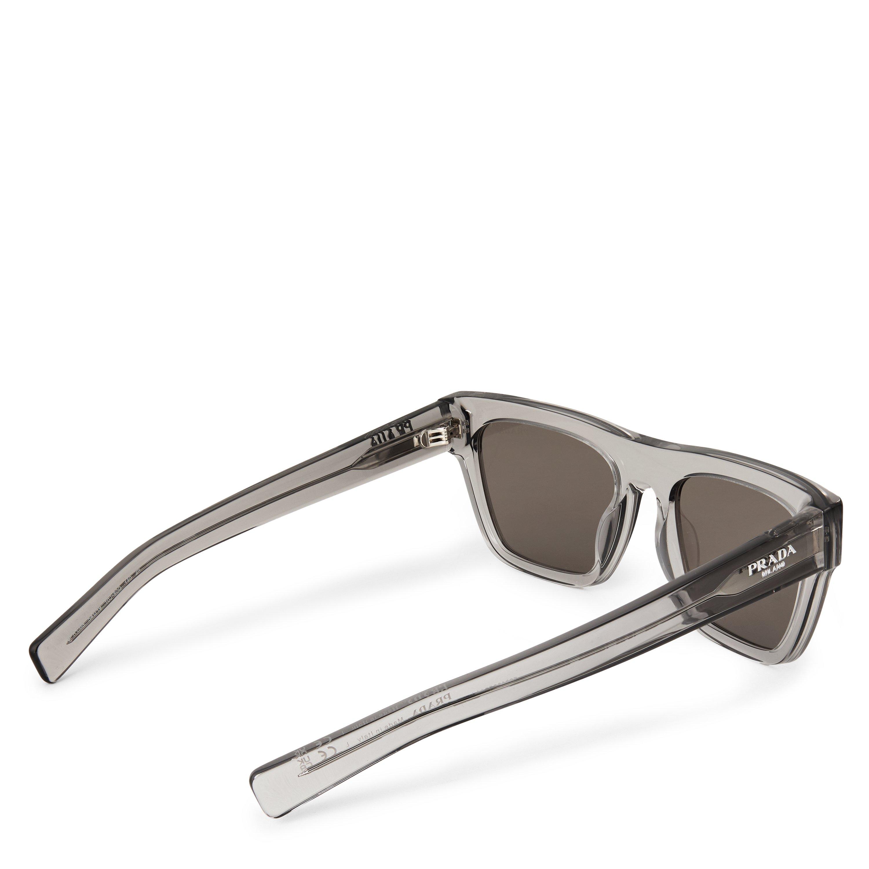 Grey - Prada - Men's Rectangle Sunglasses - 2