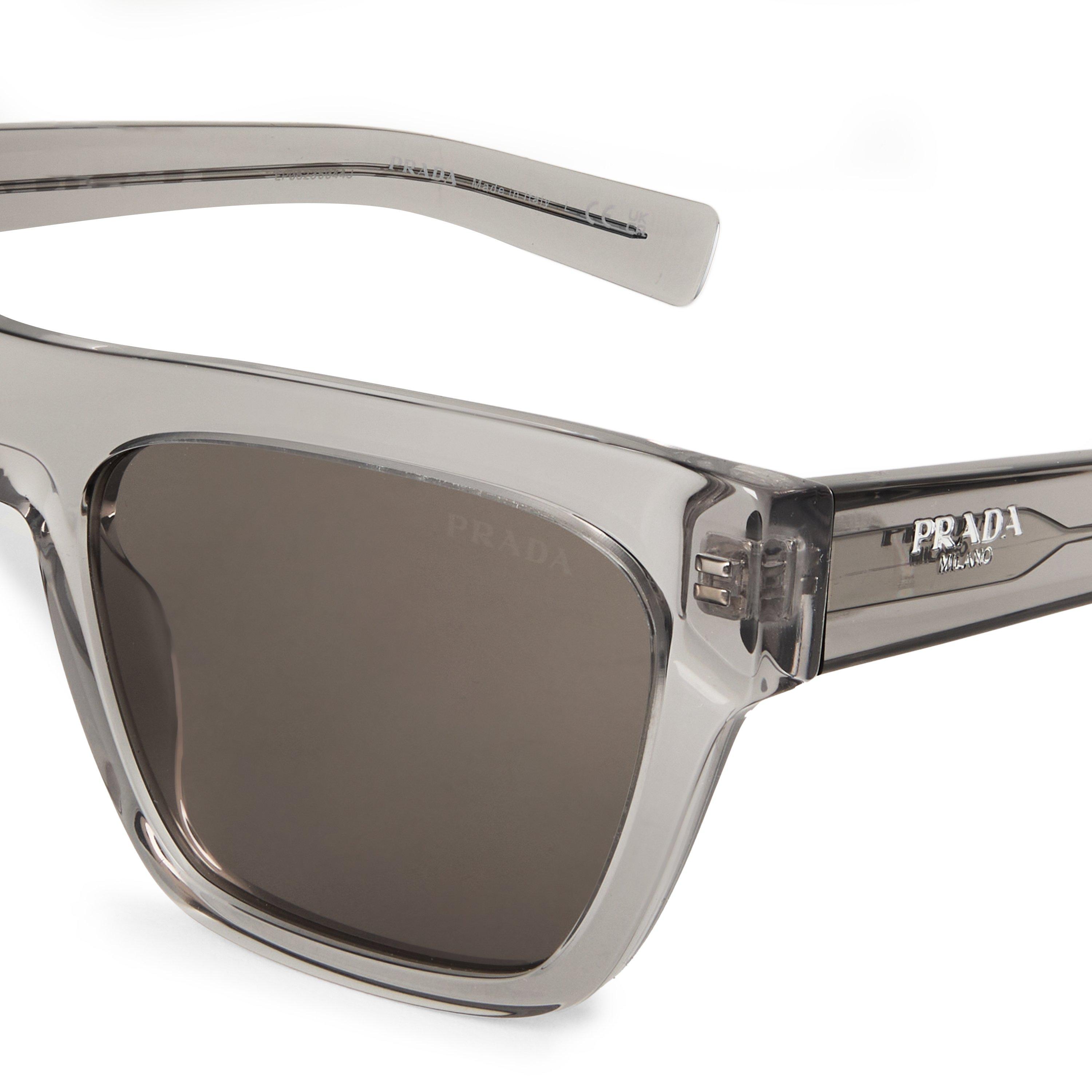 Grey - Prada - Men's Rectangle Sunglasses - 3