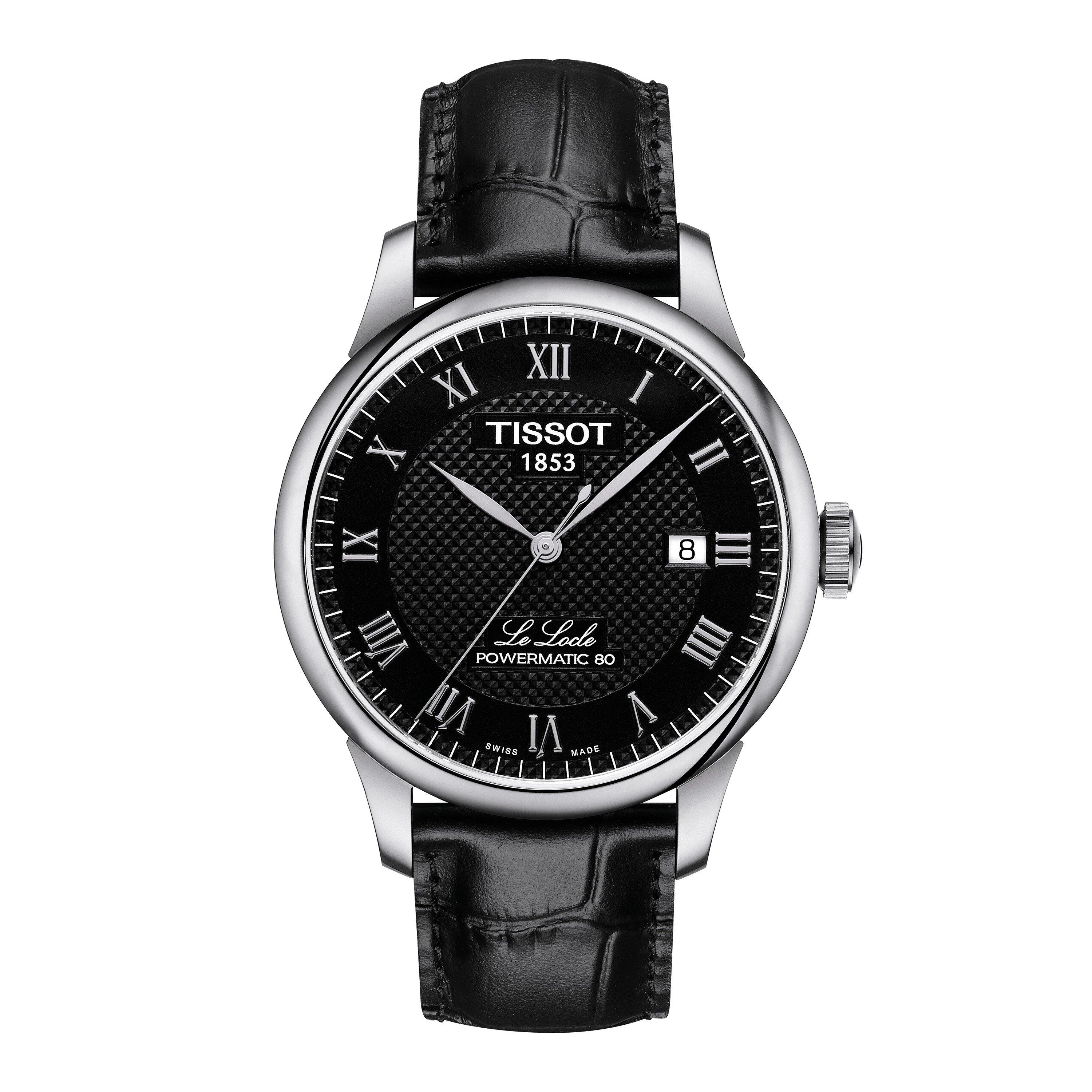 Tissot Men's Le Locle Quartz Analogue Quartz Watch - Black/Black - 39.3mm