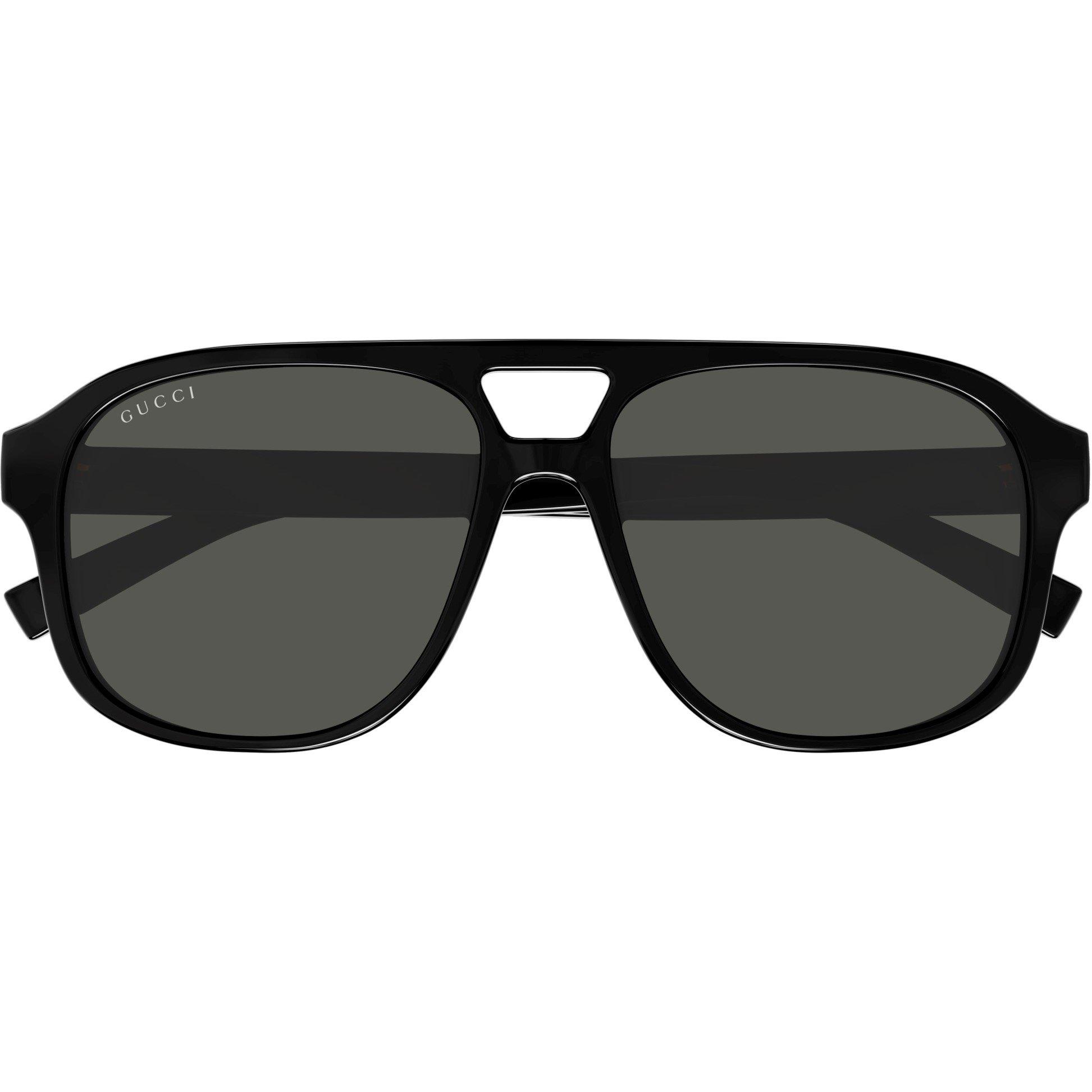 Black/Grey - Gucci - Men's Aviator Sunglasses - 3