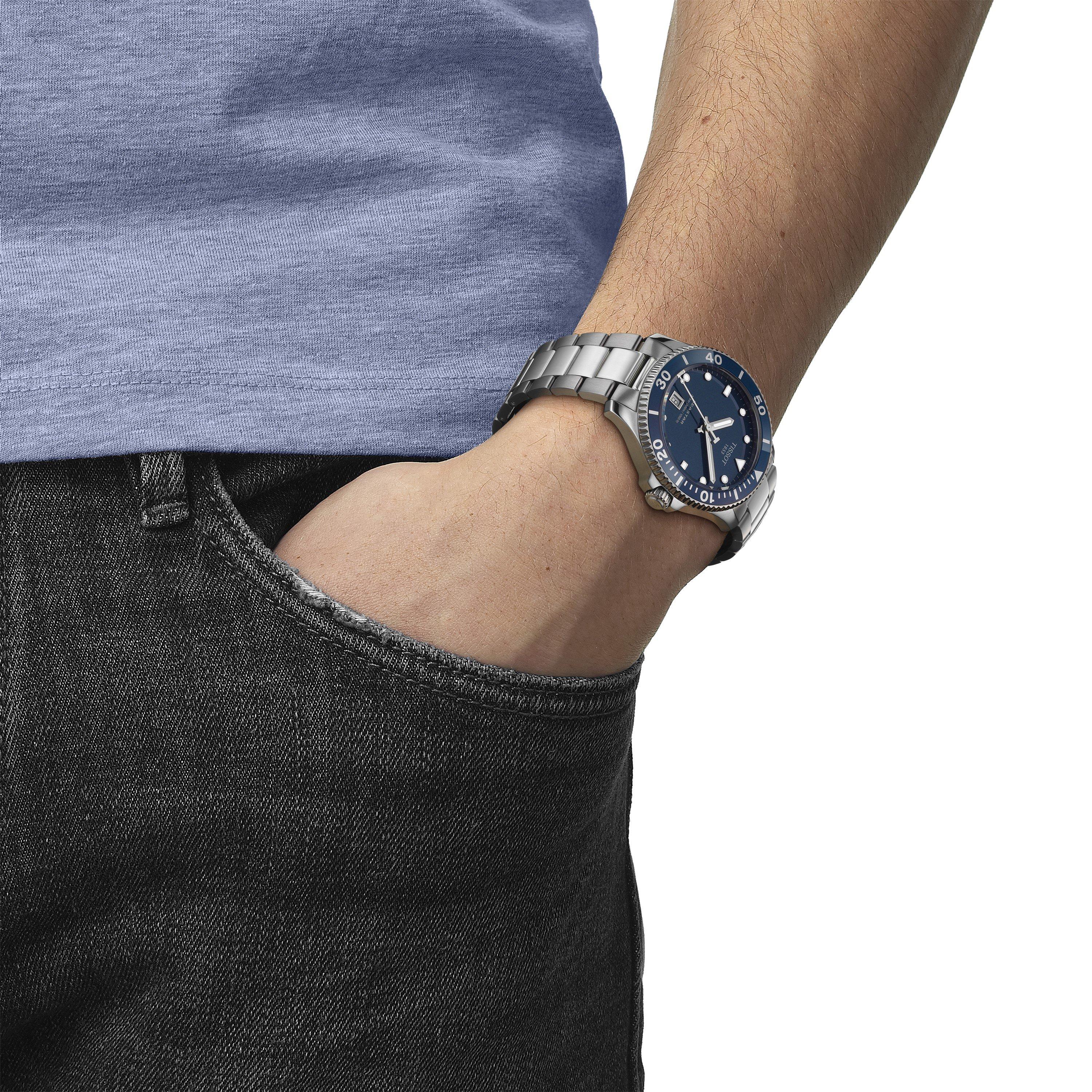 Blue/Steel - Tissot - Seastar 1000 40mm Watch - 2