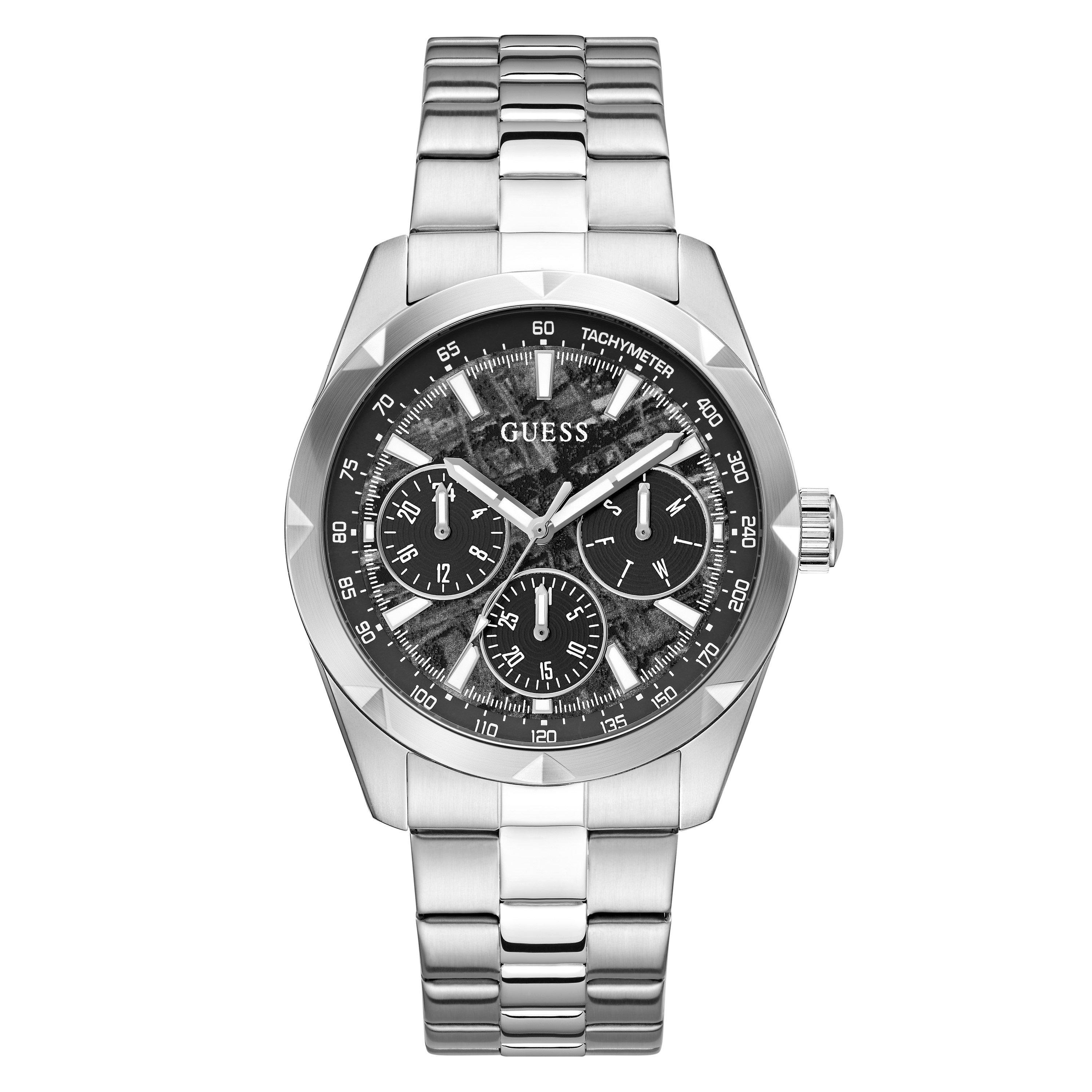 Black/Silver - Guess - GesJwl Rocco Watch Sn71 - 1