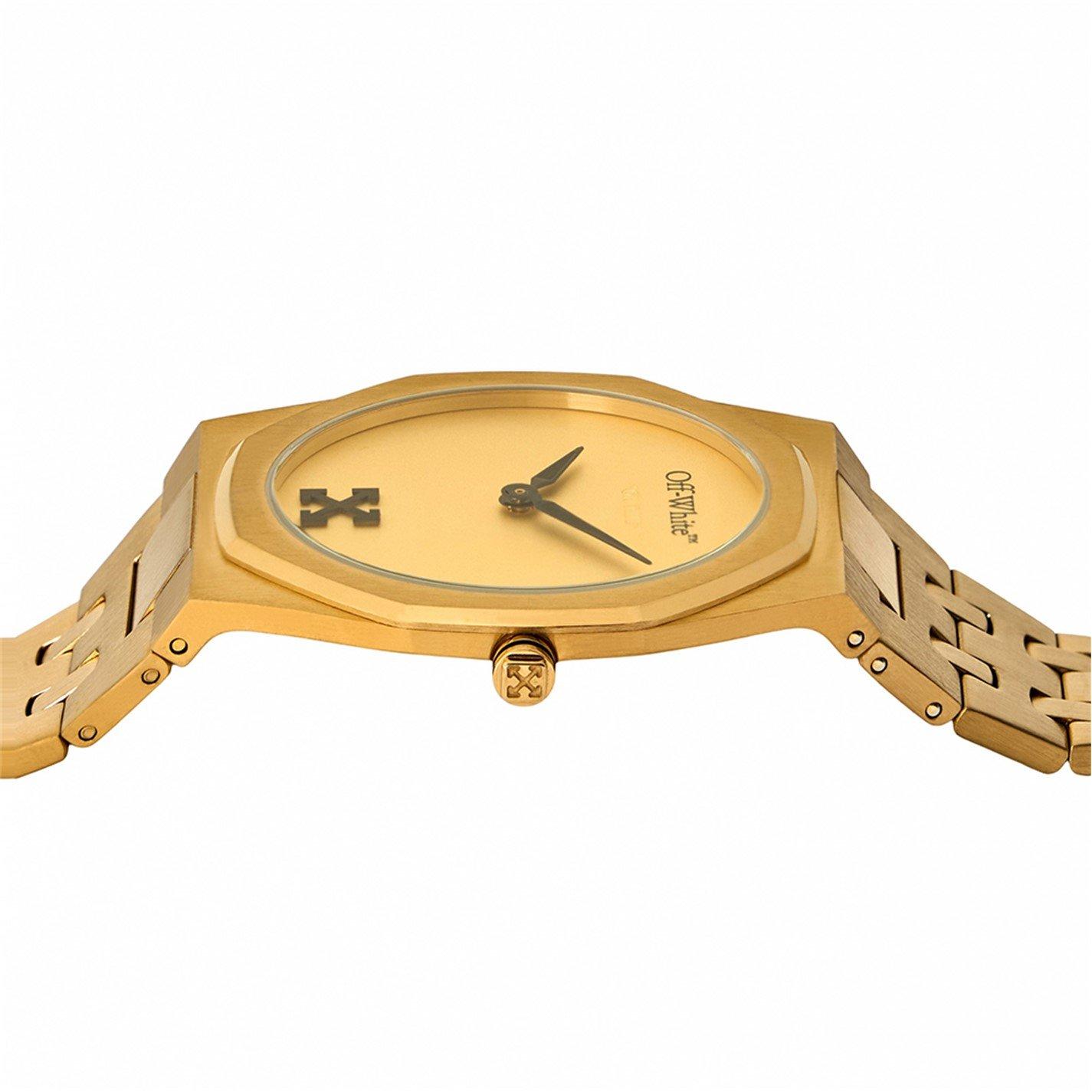 Champagne Gold - Off White - Men's On Time Analogue Quartz Watch - 3