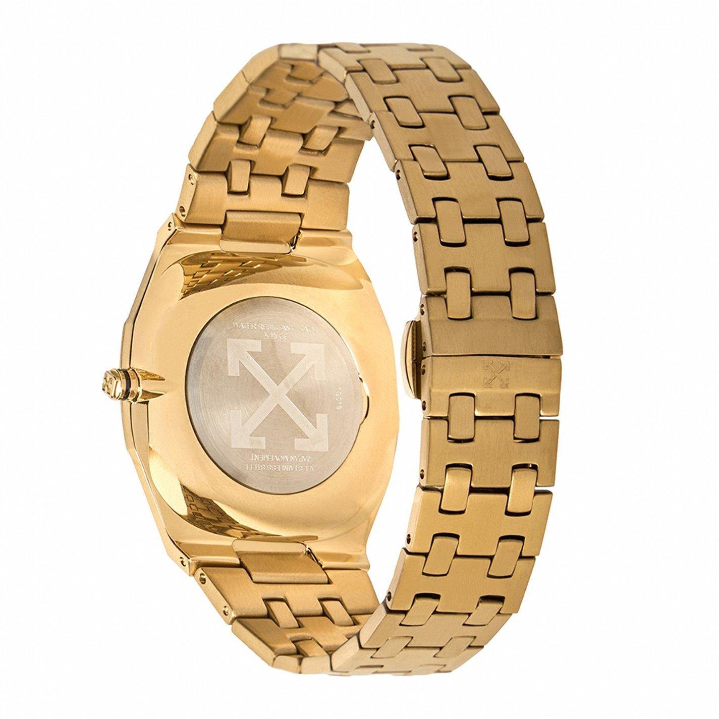 Champagne Gold - Off White - Men's On Time Analogue Quartz Watch - 4