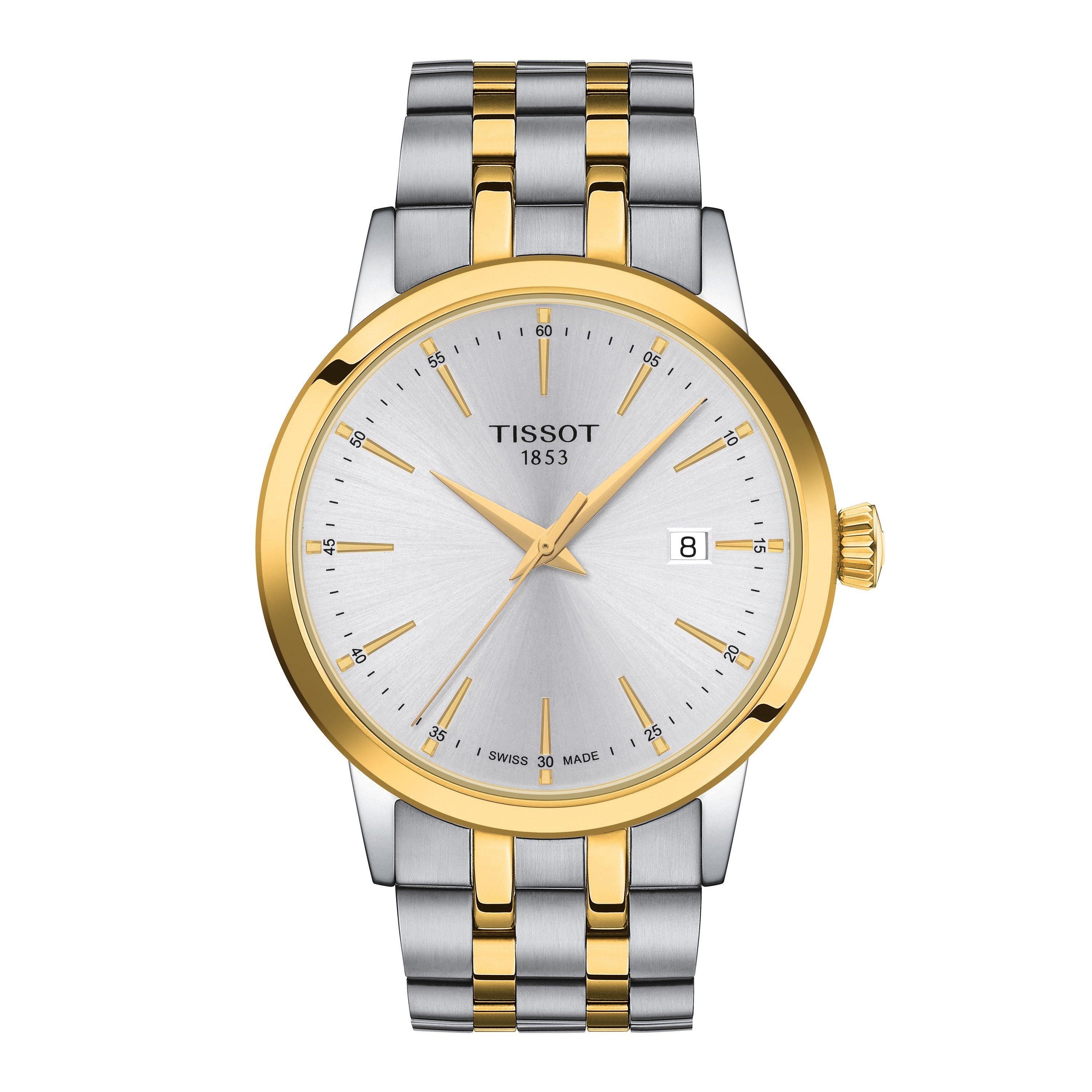 Silver/Two Tone - Tissot - Men's Classic Dream Analogue Quartz Watch - 1
