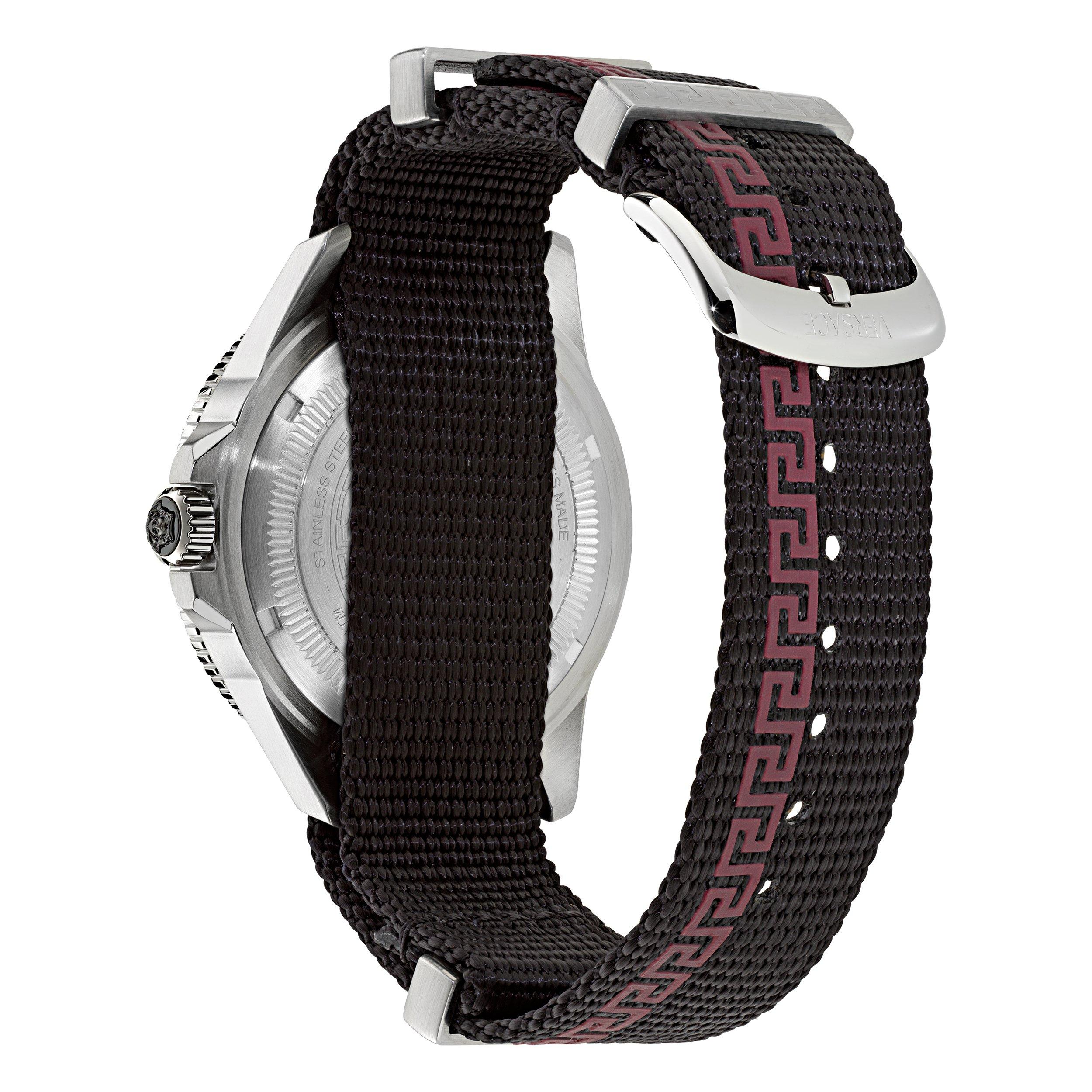 Black/Gunmetal - Versace - Greca Force Watch - 3