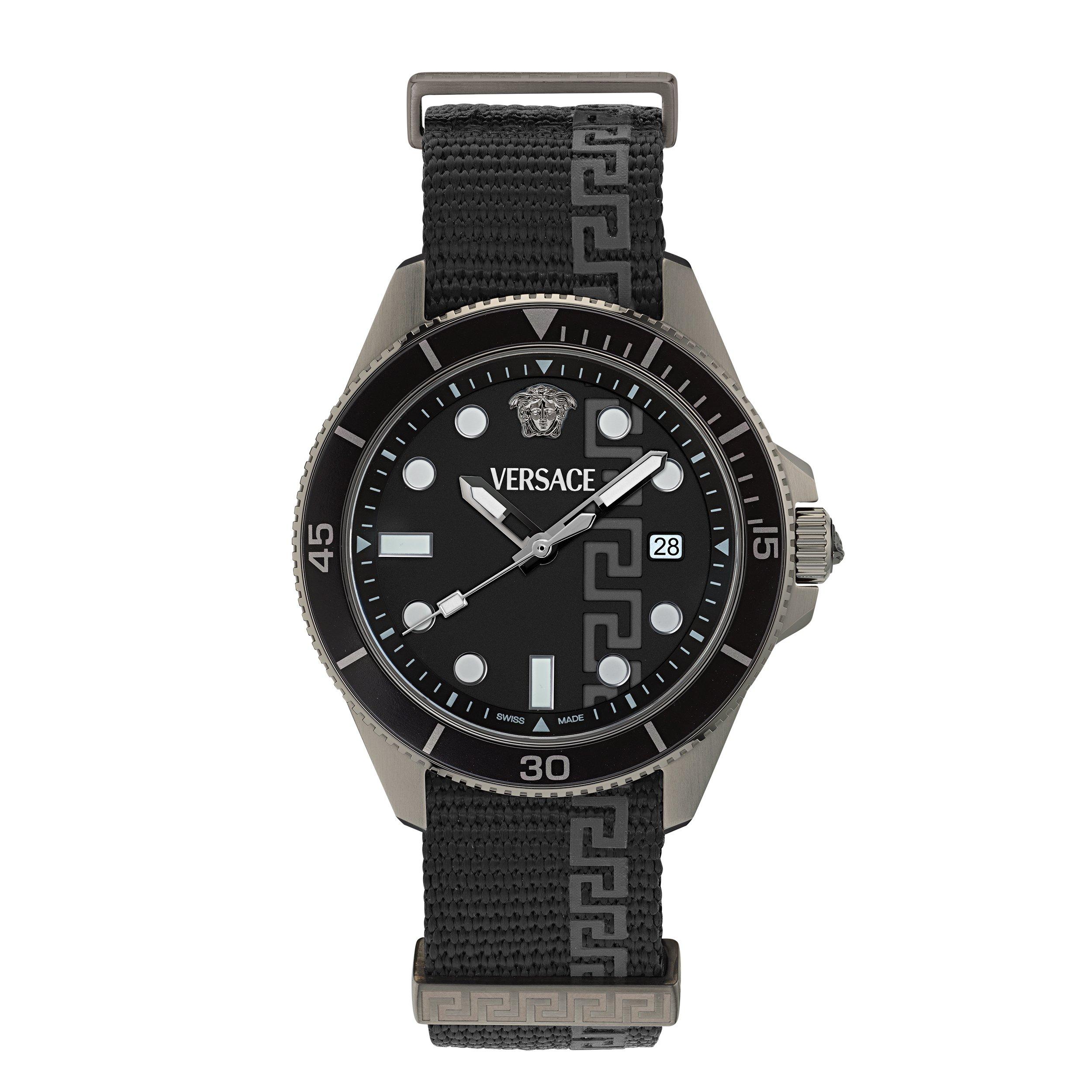 Black/Gunmetal - Versace - Greca Force Watch - 1