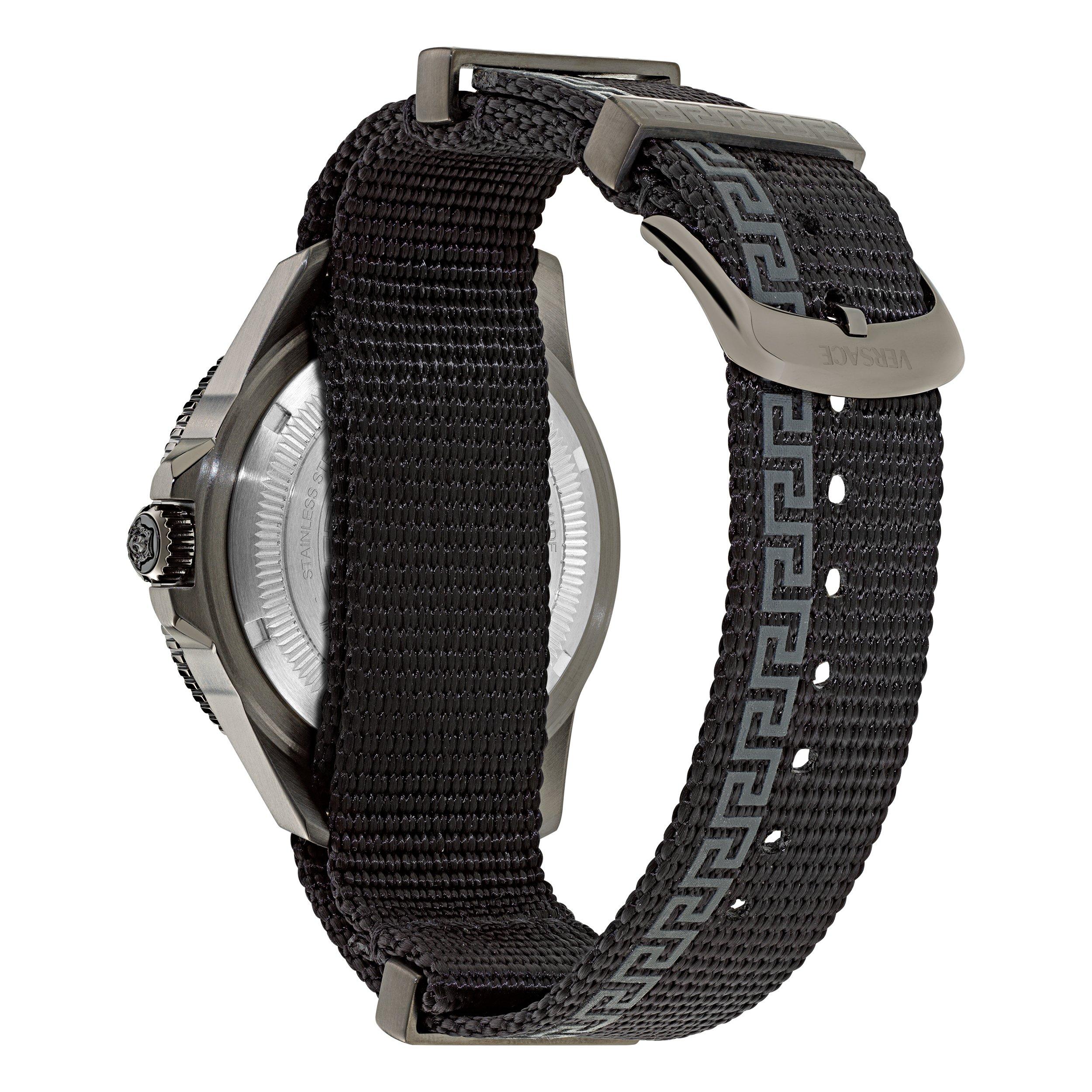 Black/Gunmetal - Versace - Greca Force Watch - 3