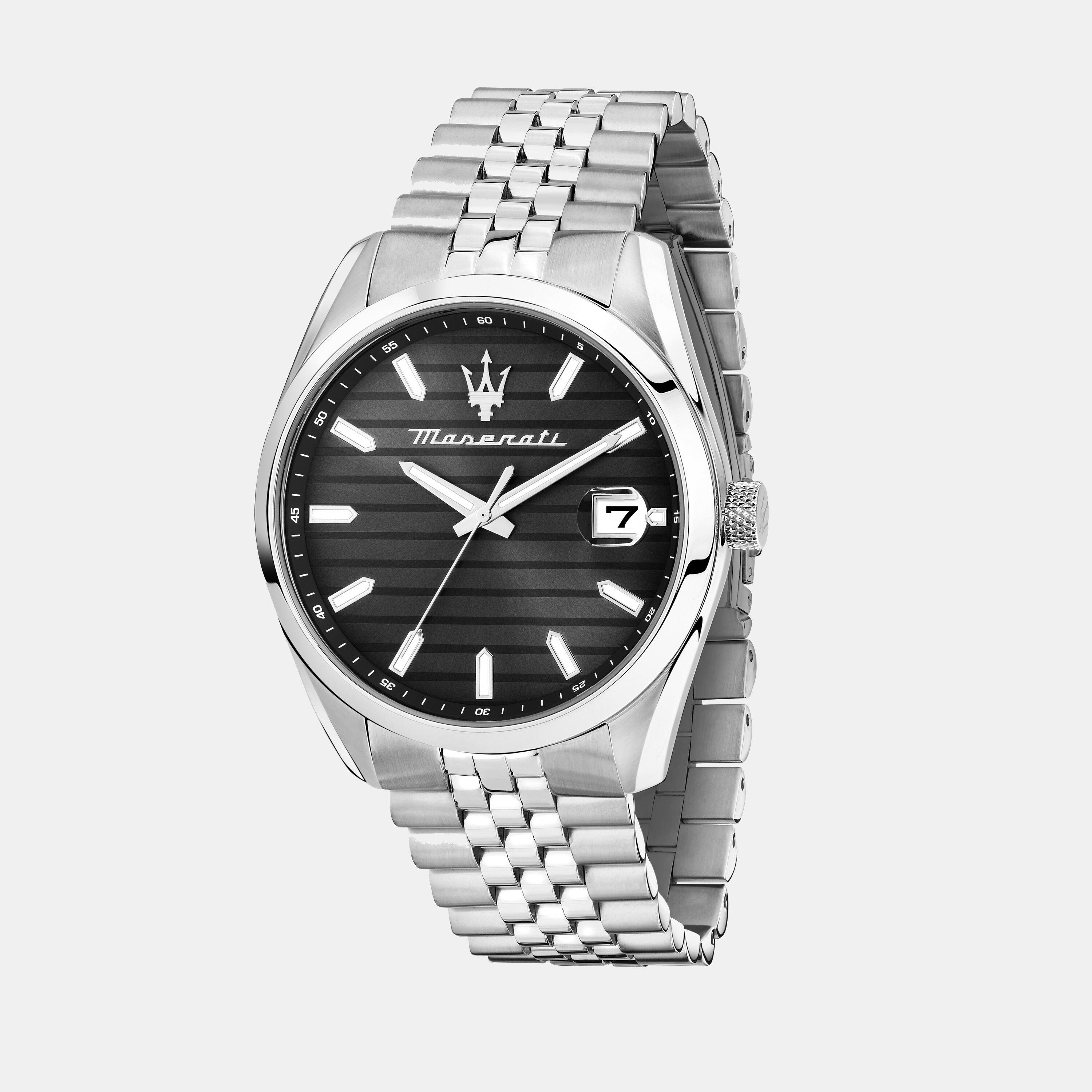 Black - Maserati - Men's Attrazione Quartz Analogue Watch - 1