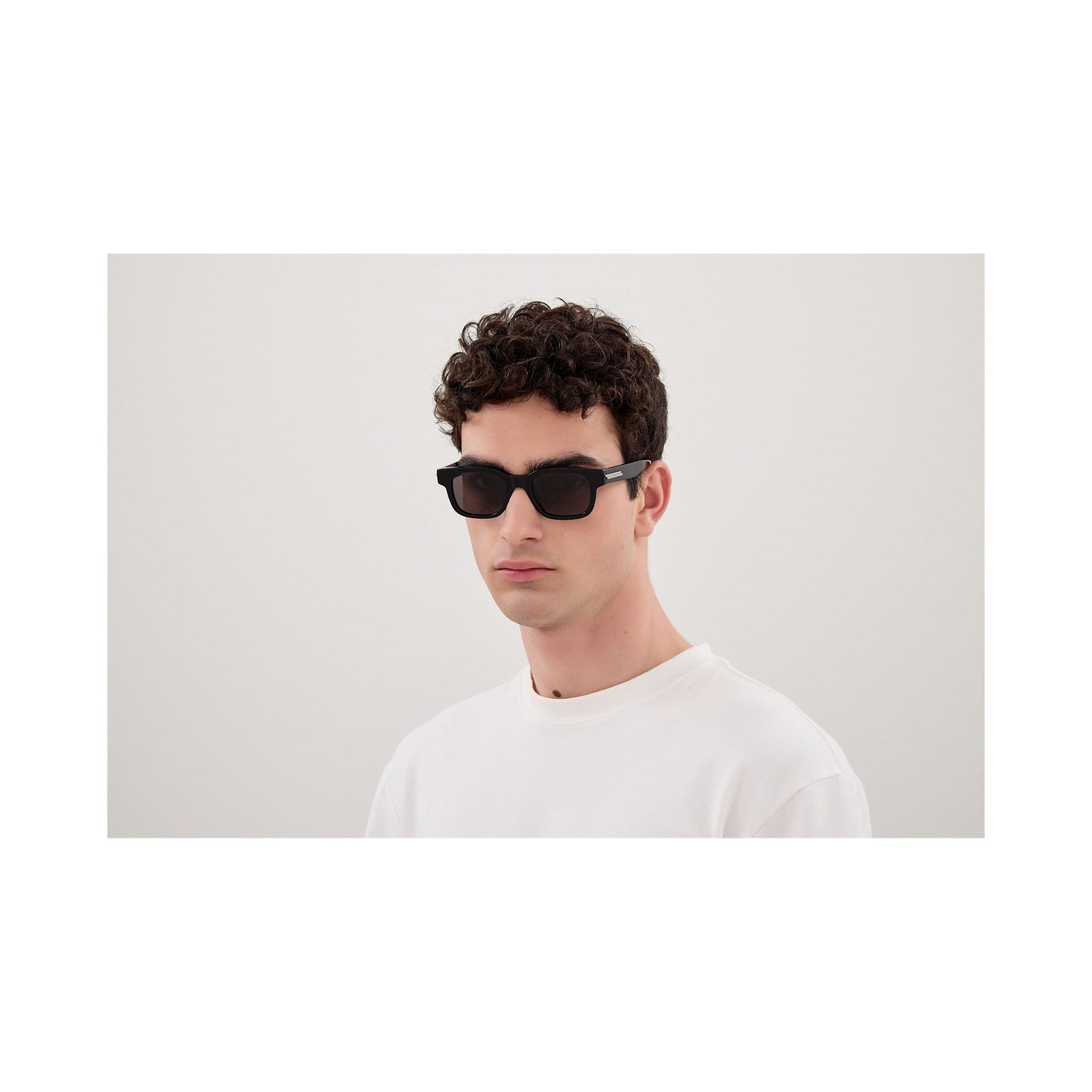 Black - Bottega Veneta - Bottega Veneta Mens BV1411S Rectangle Sunglasses - 4