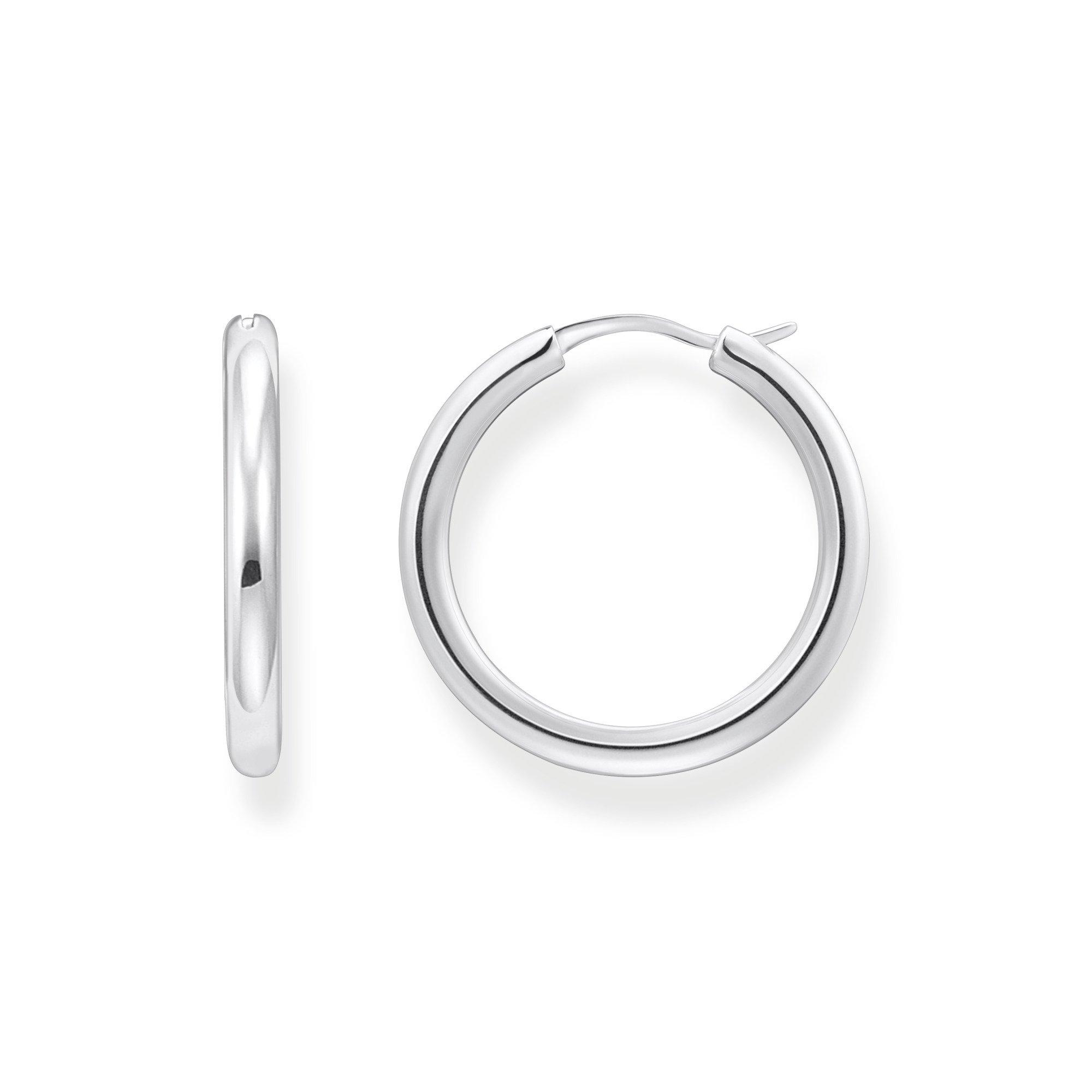 Thomas Sabo Women's Sterling Silver Hoop Earrings - Silver-Coloured