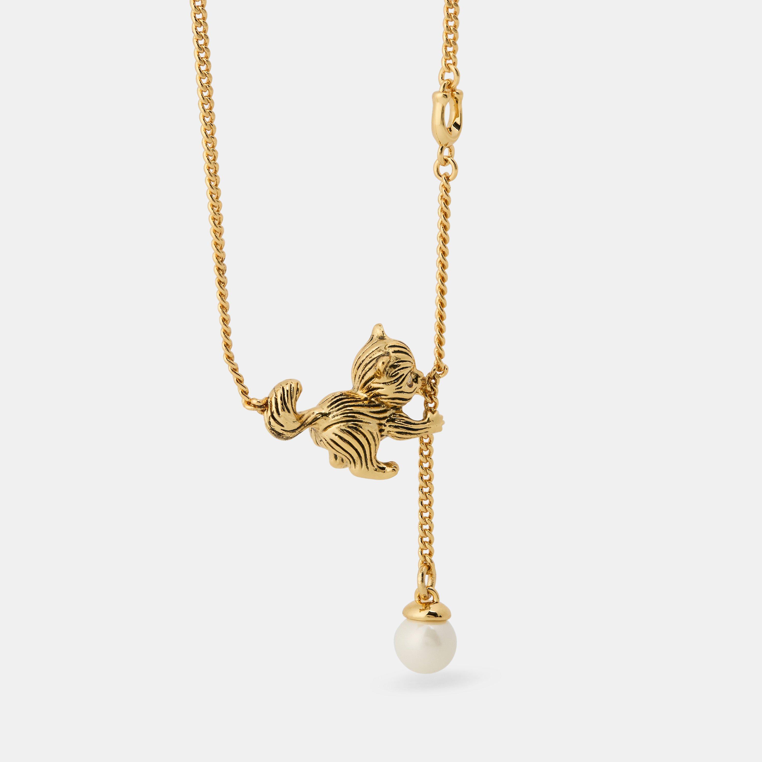 PEAL - Coach - COACH CAT PEARL PENDANT NECKLACE - 1