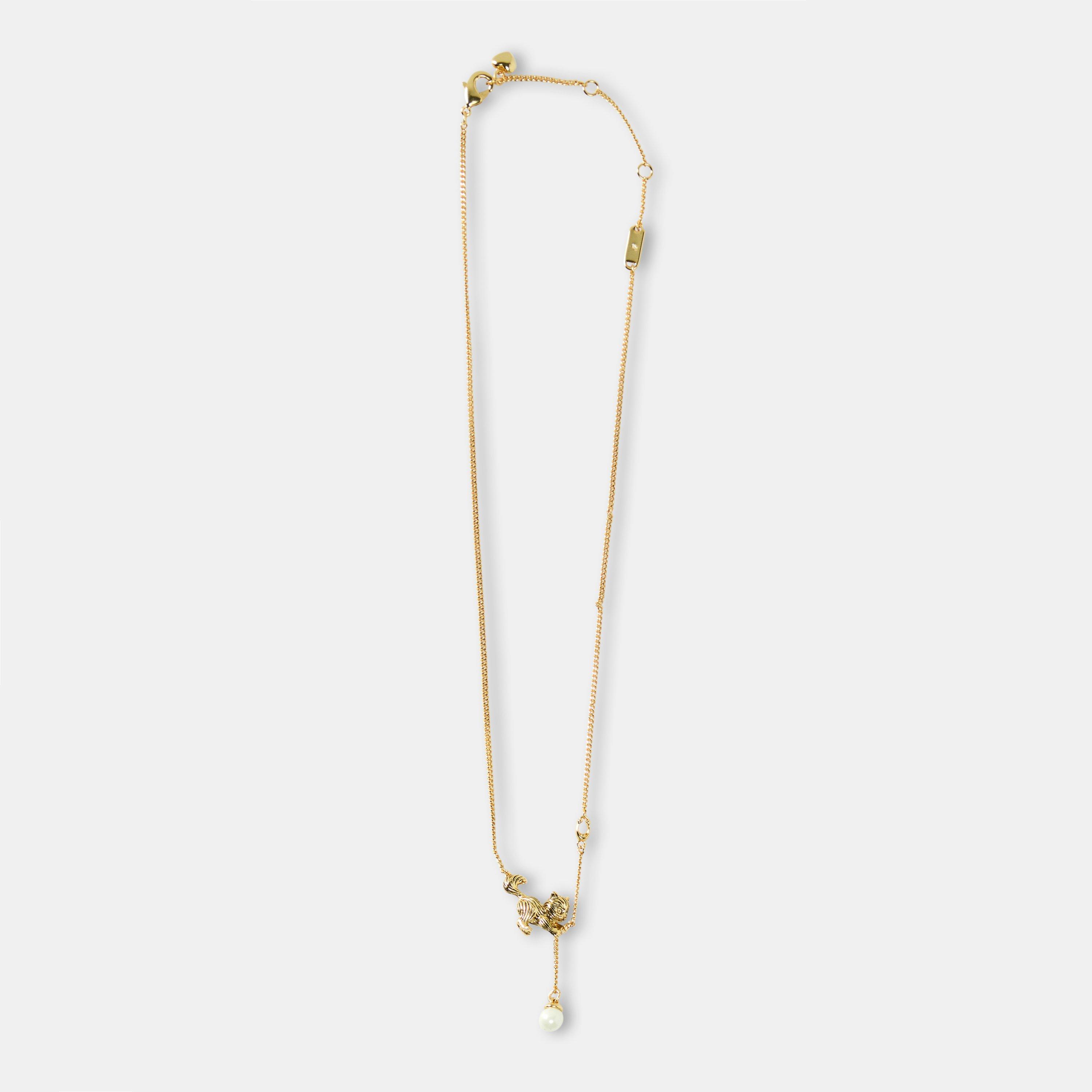 PEAL - Coach - COACH CAT PEARL PENDANT NECKLACE - 2