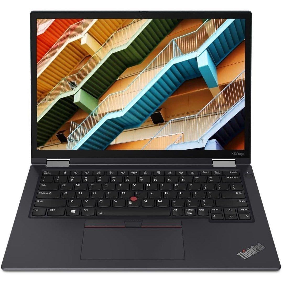Black - Lenovo - Refurbished Lenovo ThinkPad X13 Yoga Gen 1 13 Inch Touchscreen Laptop - Intel Core i5-10310U - 2