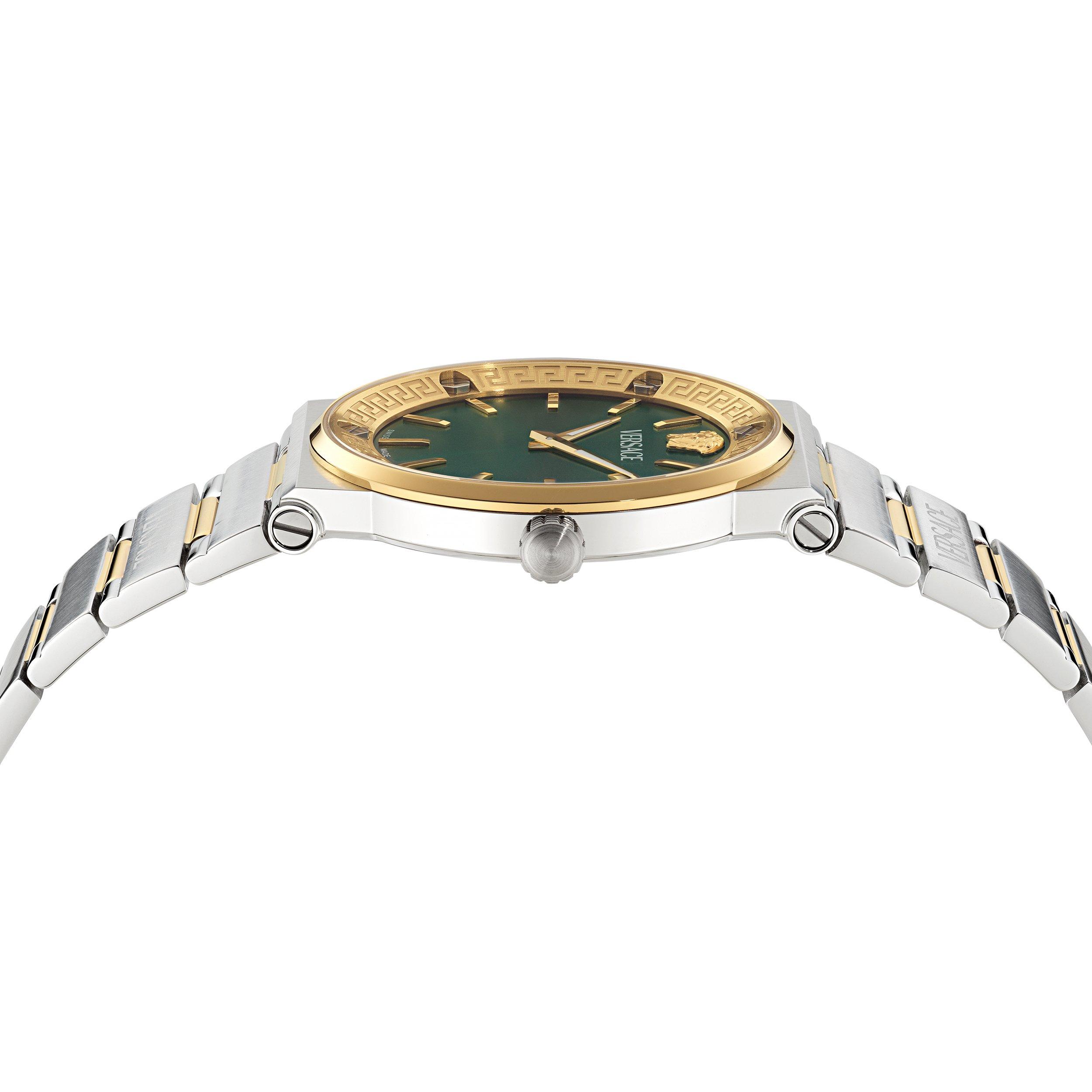 Green/Steel - Versace - Mens Greca Logo Aereo Watch - 2