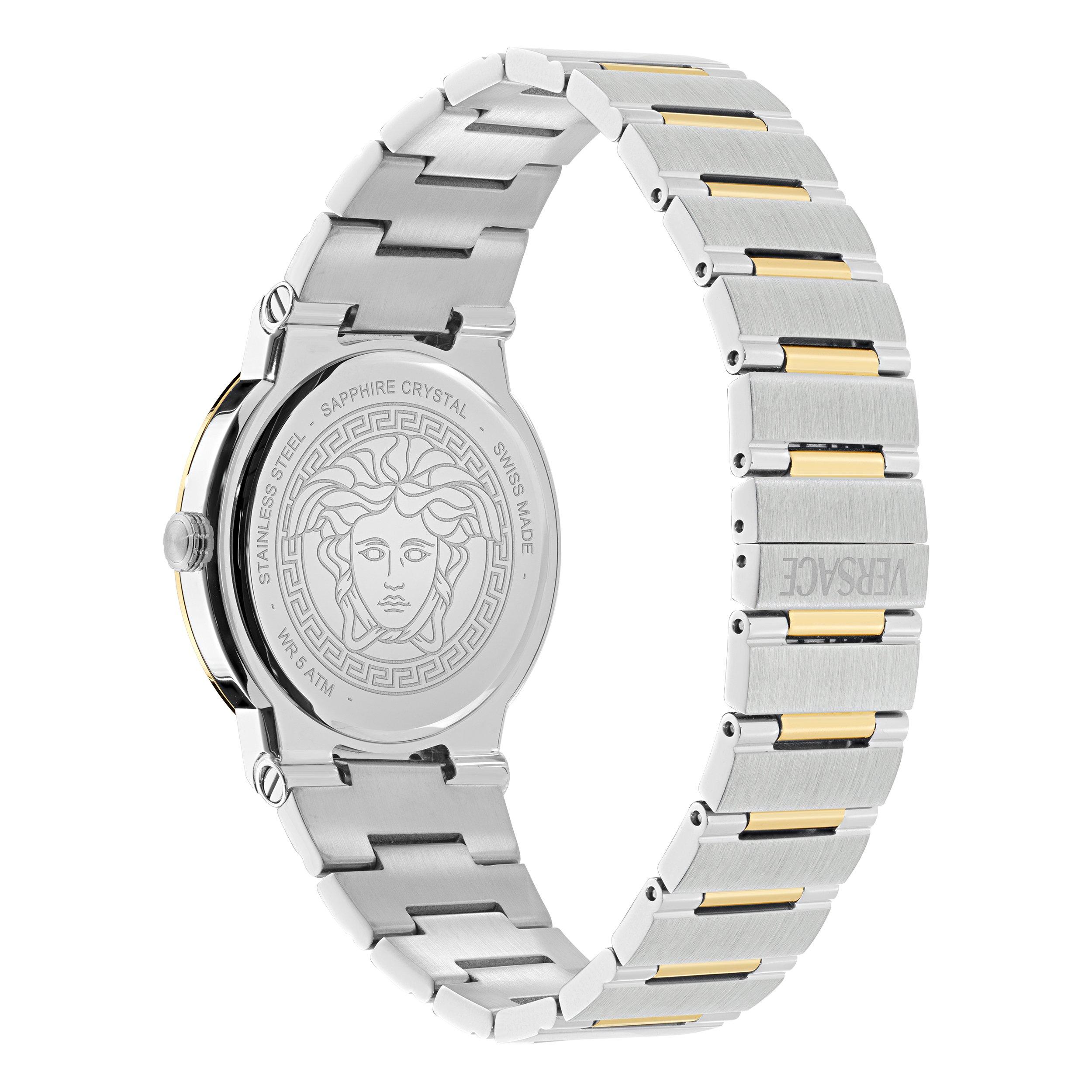 Green/Steel - Versace - Mens Greca Logo Aereo Watch - 3