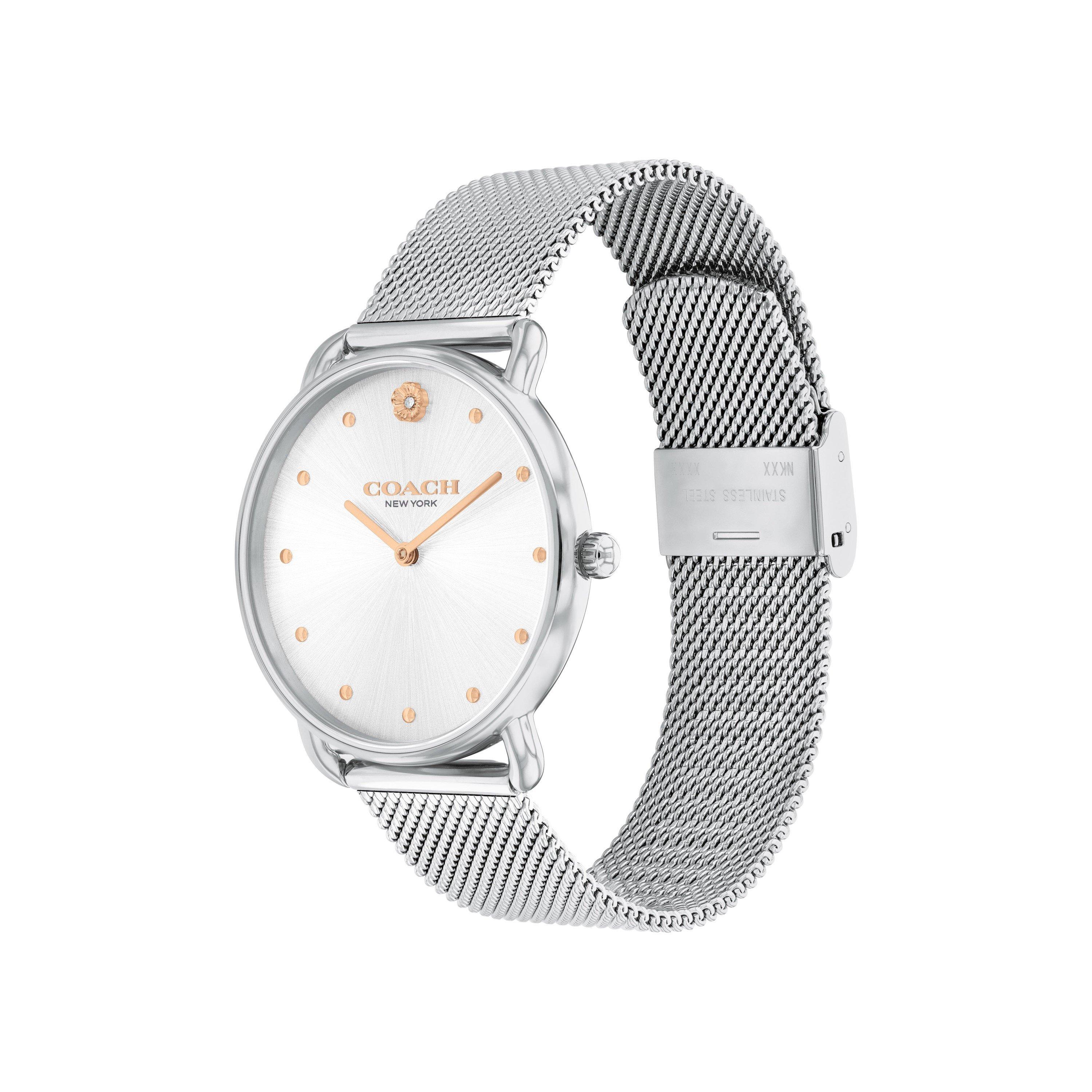 Silver - Coach - Coach Ladies Elliot Mesh Watch - 2