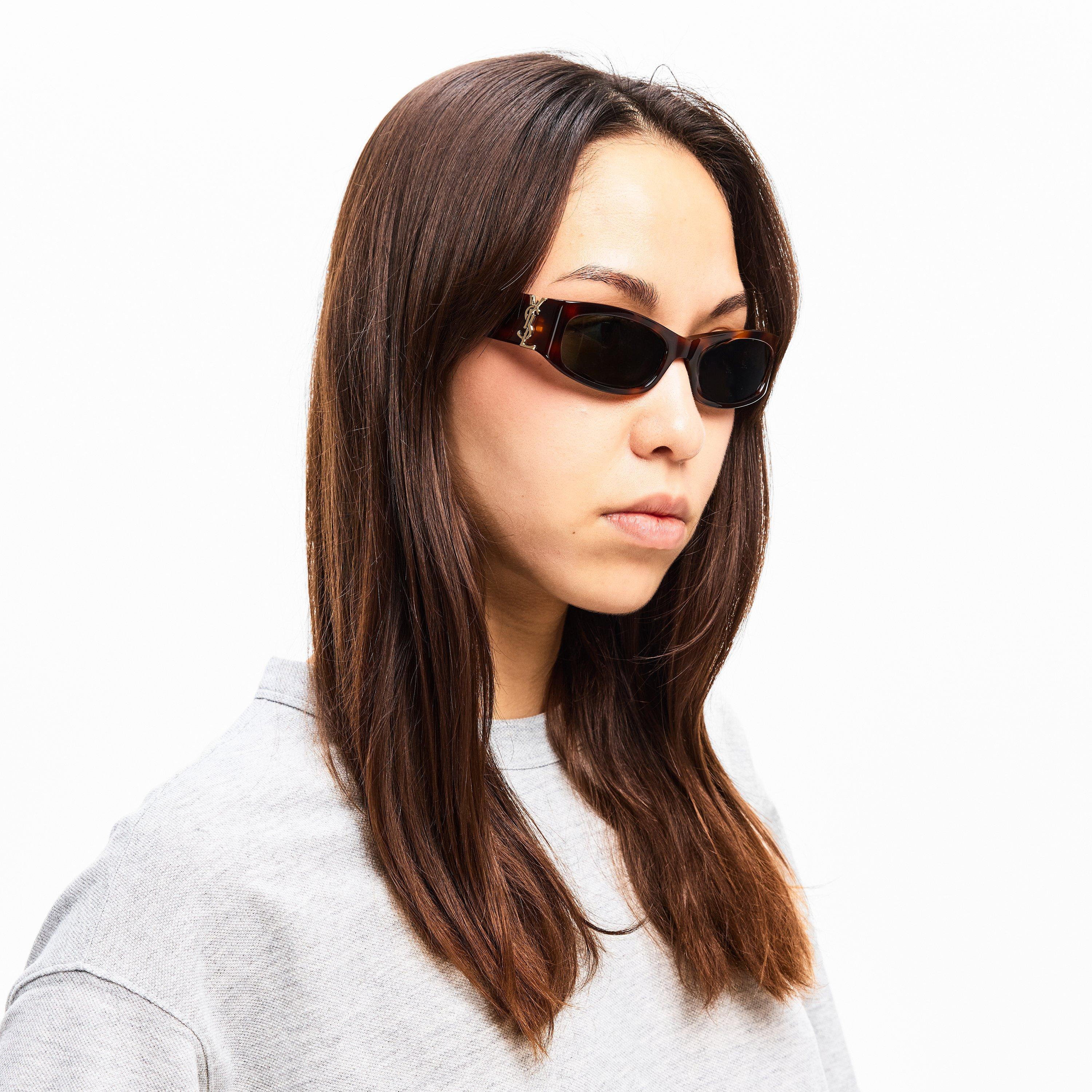Havana/Grey - Saint Laurent - Womens SL M152 Sunglasses - 3