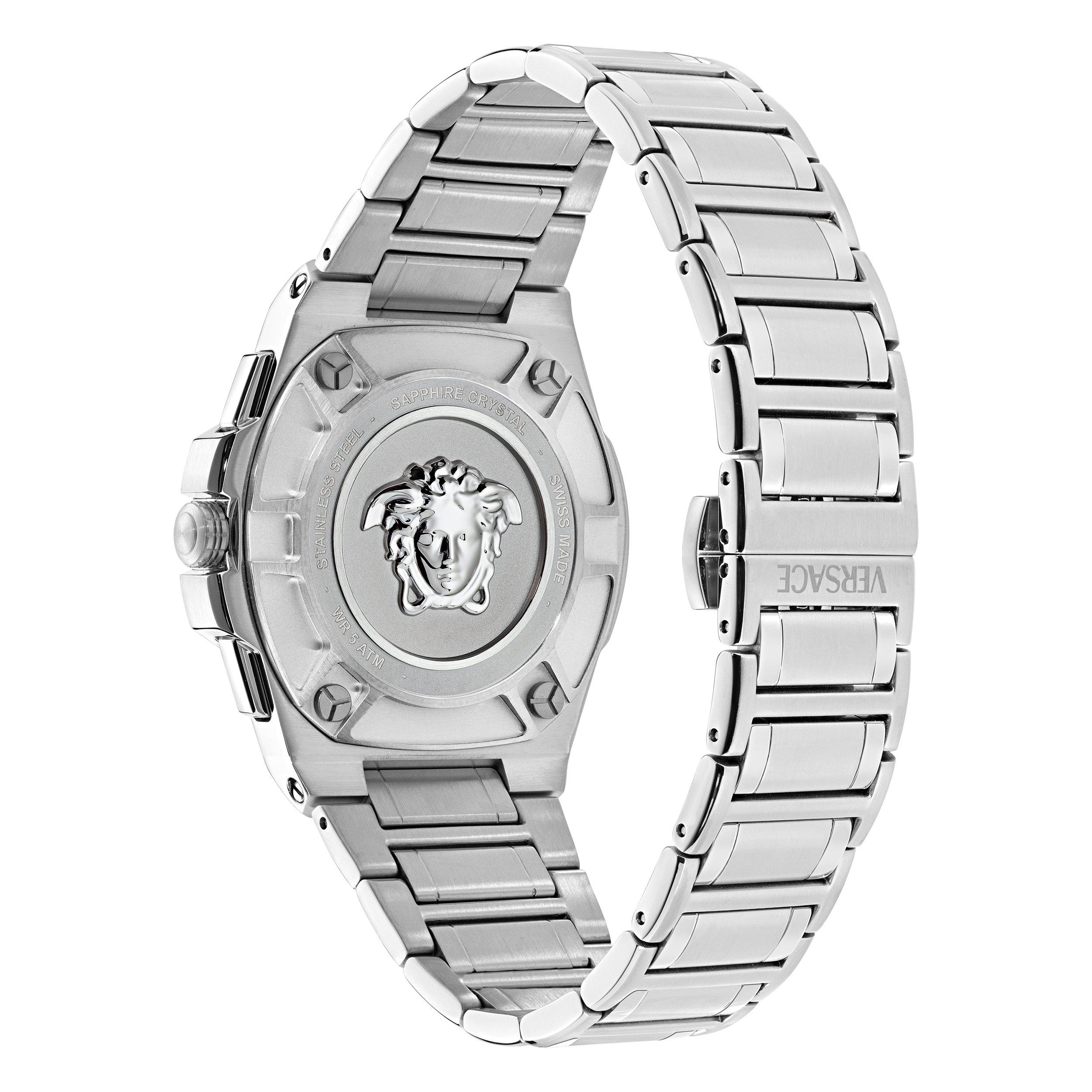 Silver/Steel - Versace - Greca Reaction Watch - 3