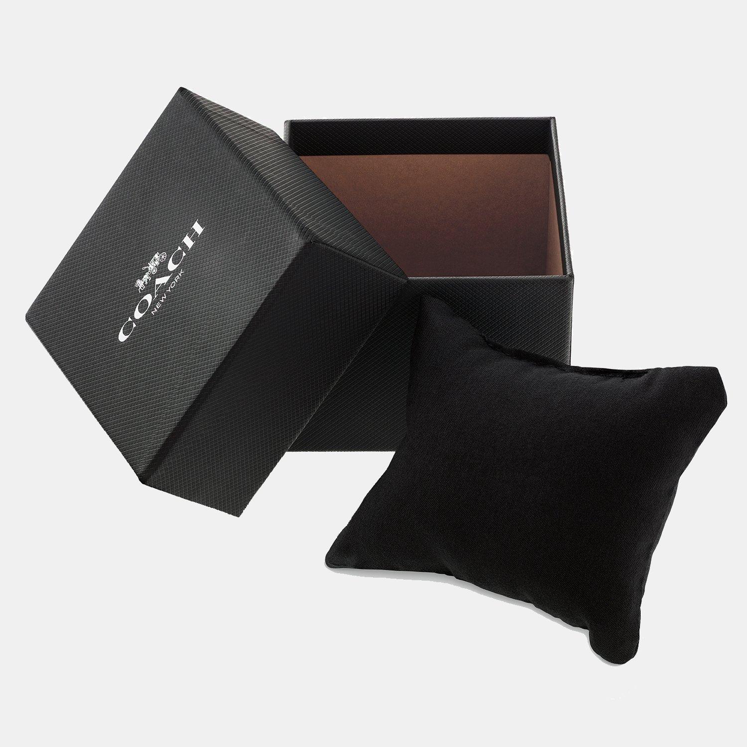 Silver - Coach - Coach Ladies Reese Gold IP Crystal Bracelet Watch - 4