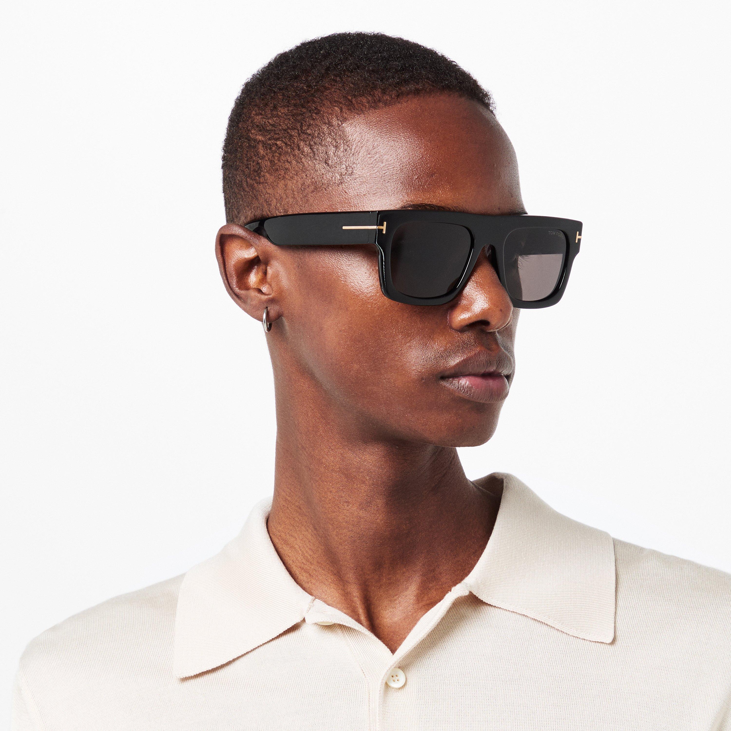 Black Smoke - Tom Ford - Men's Fausto Sunglasses - 3