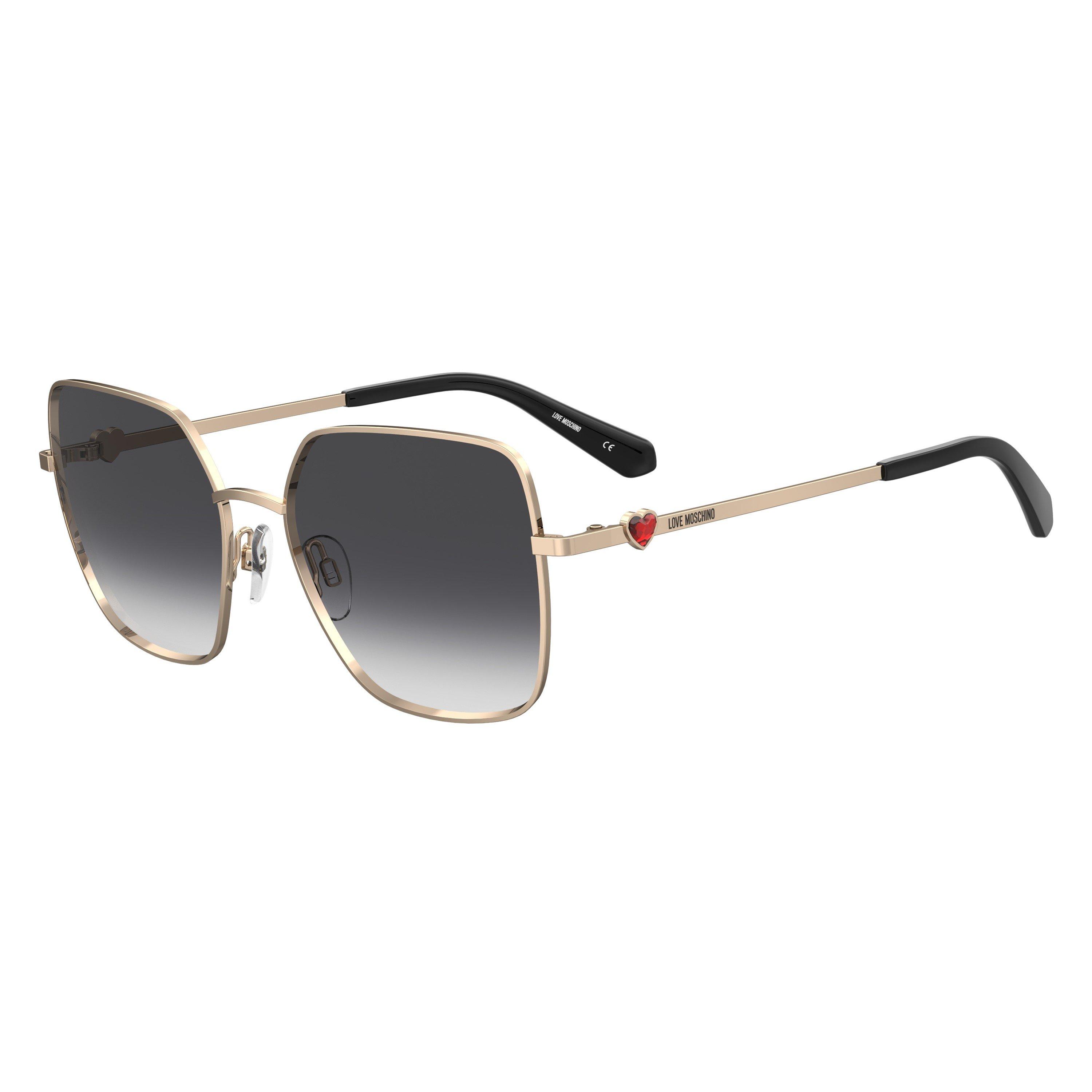 Moschino Women's Rectangular Sunglasses - Rose Gold