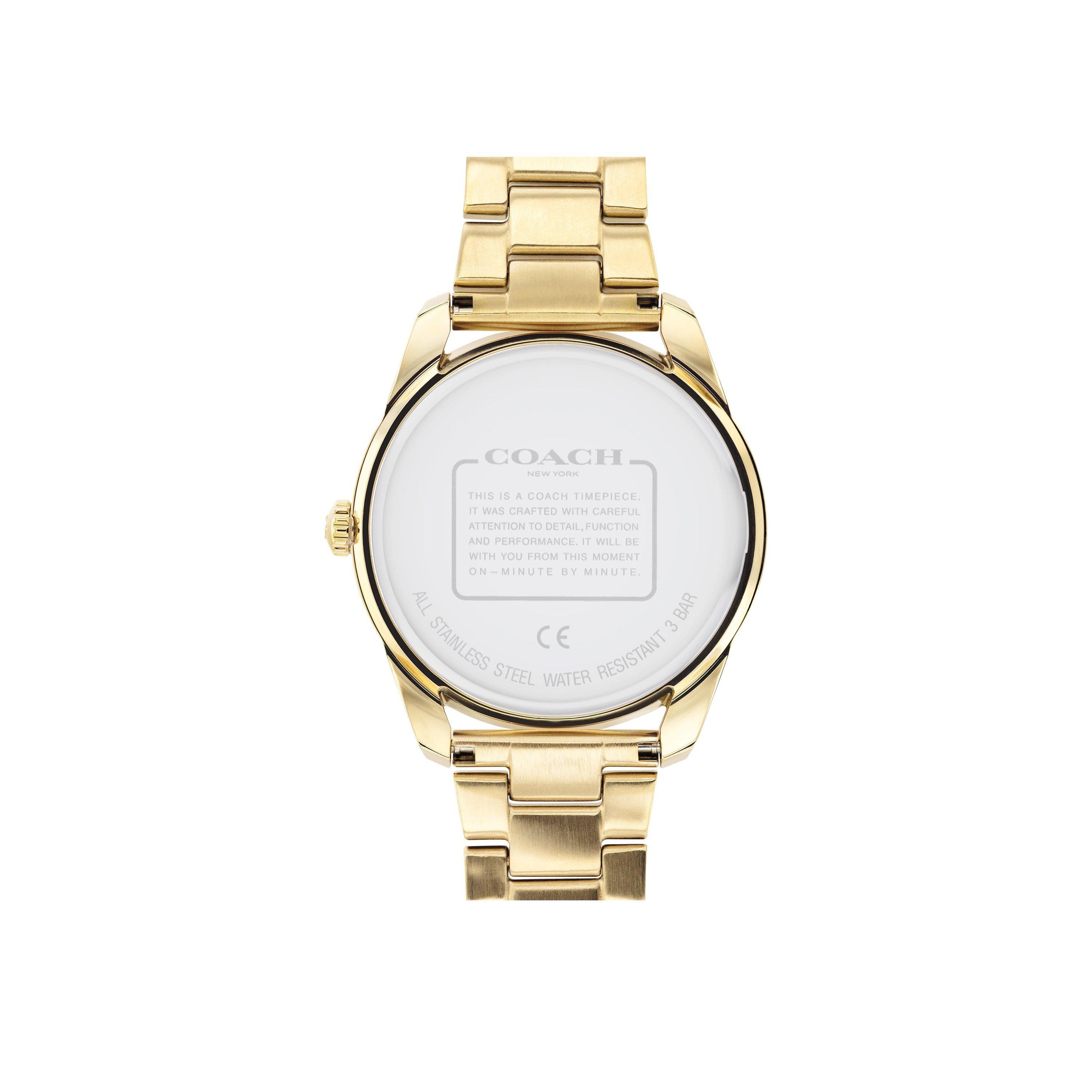 Gold - Coach - Gold Plated Preston Watch - 3