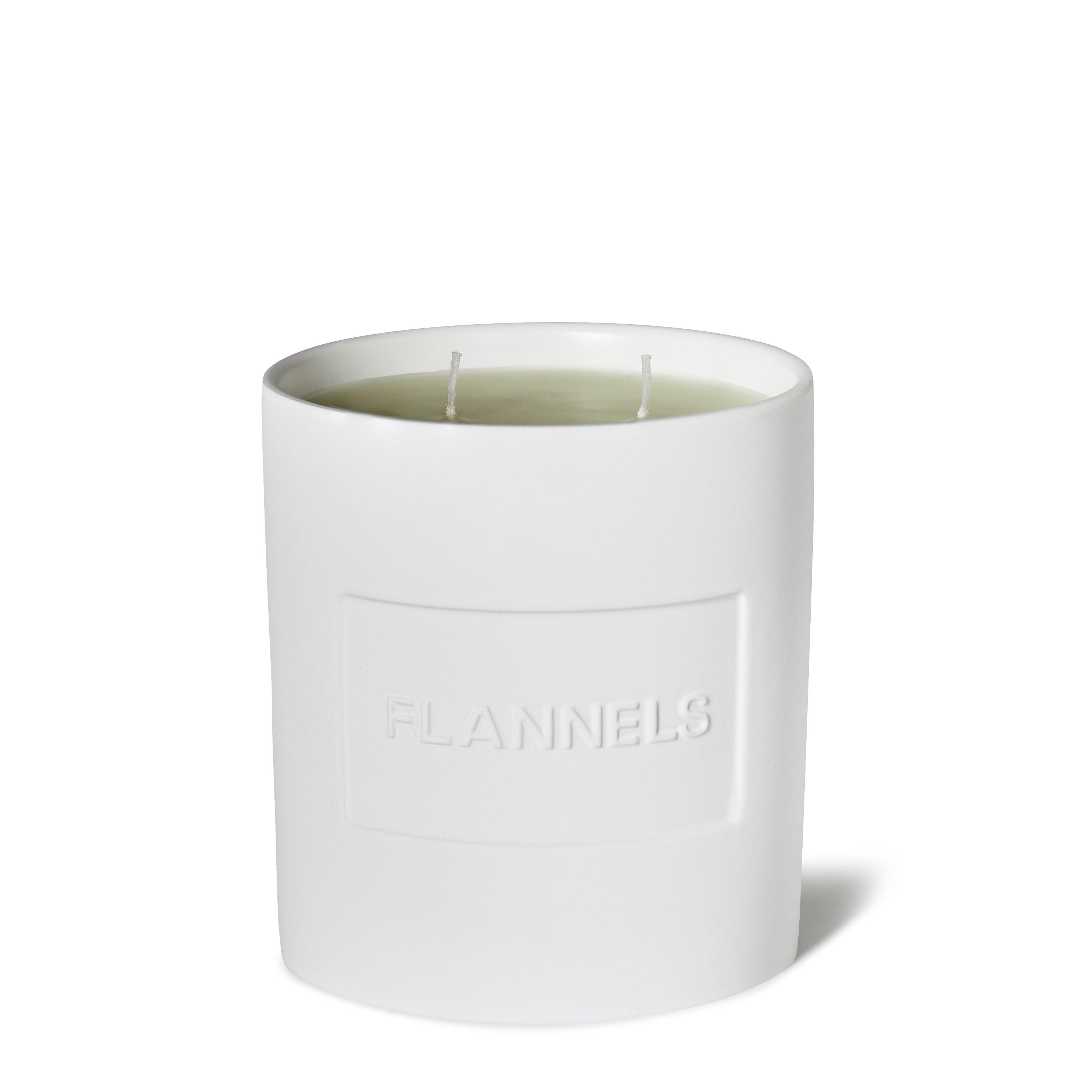 White - Flannels - Ceramic 500g Candle - 2