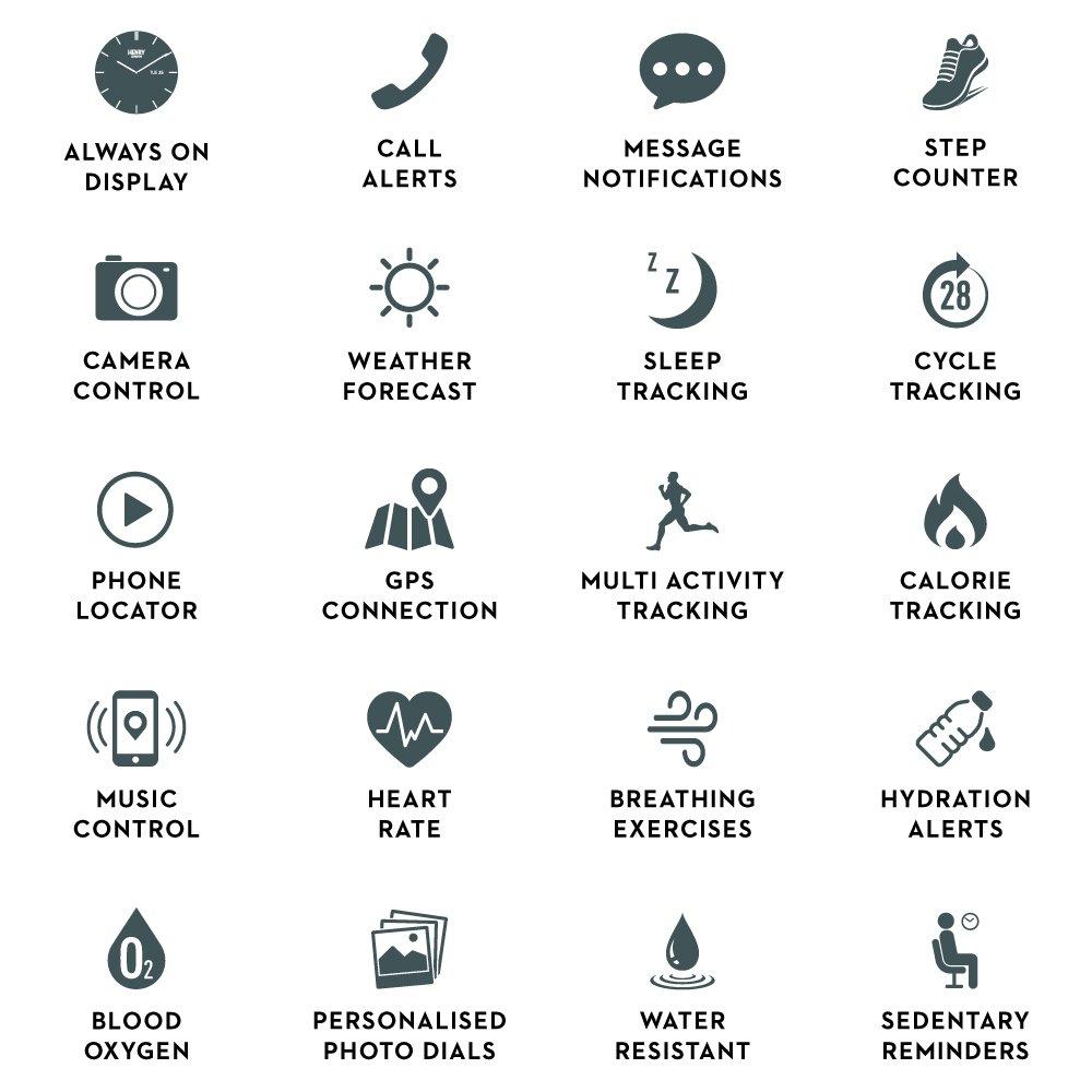 Smeđa - Henry London - AMOLED Smart Watch - 6