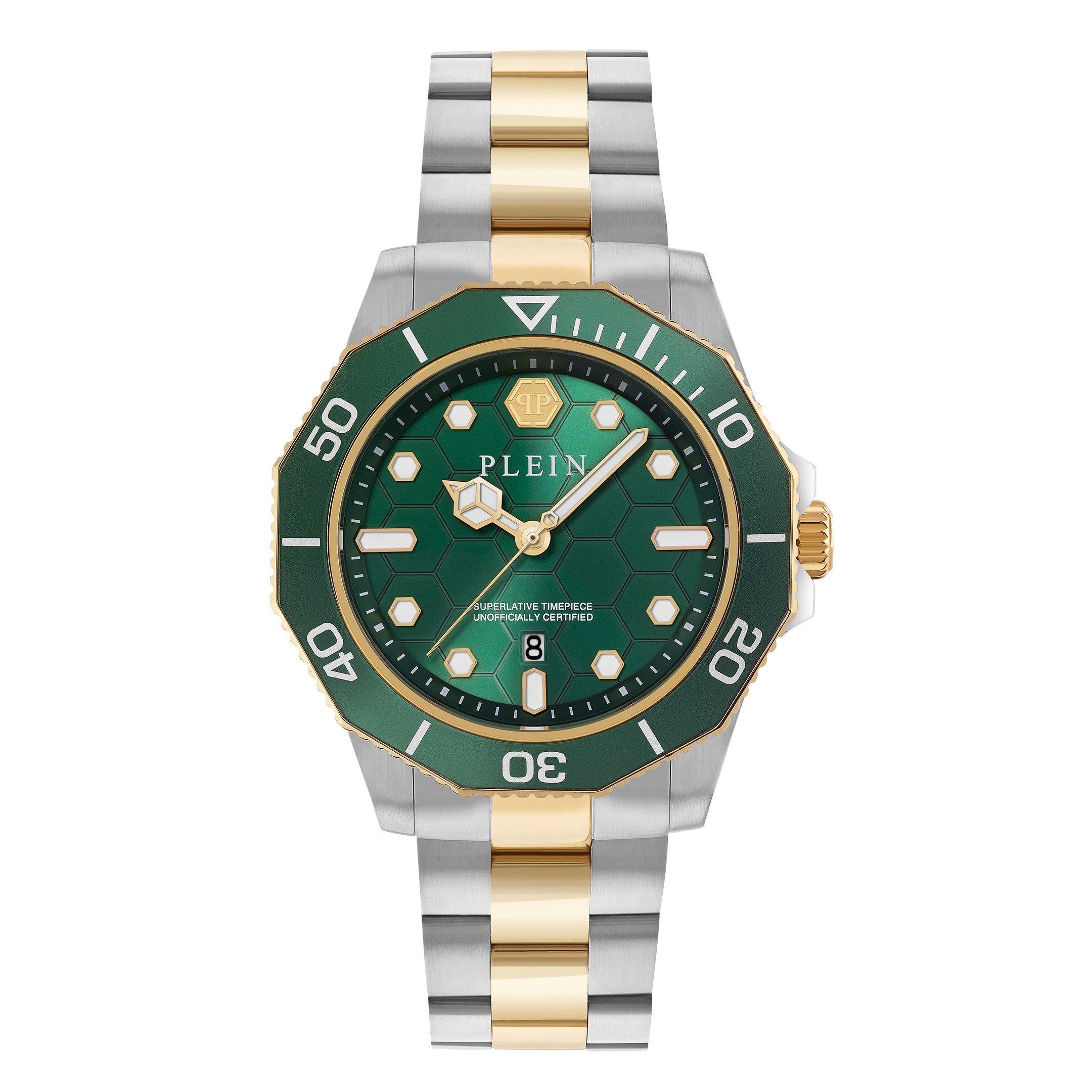 Philipp Plein Men's Hypersport Analogue Quartz Watch - Green/Two Tone - 44mm