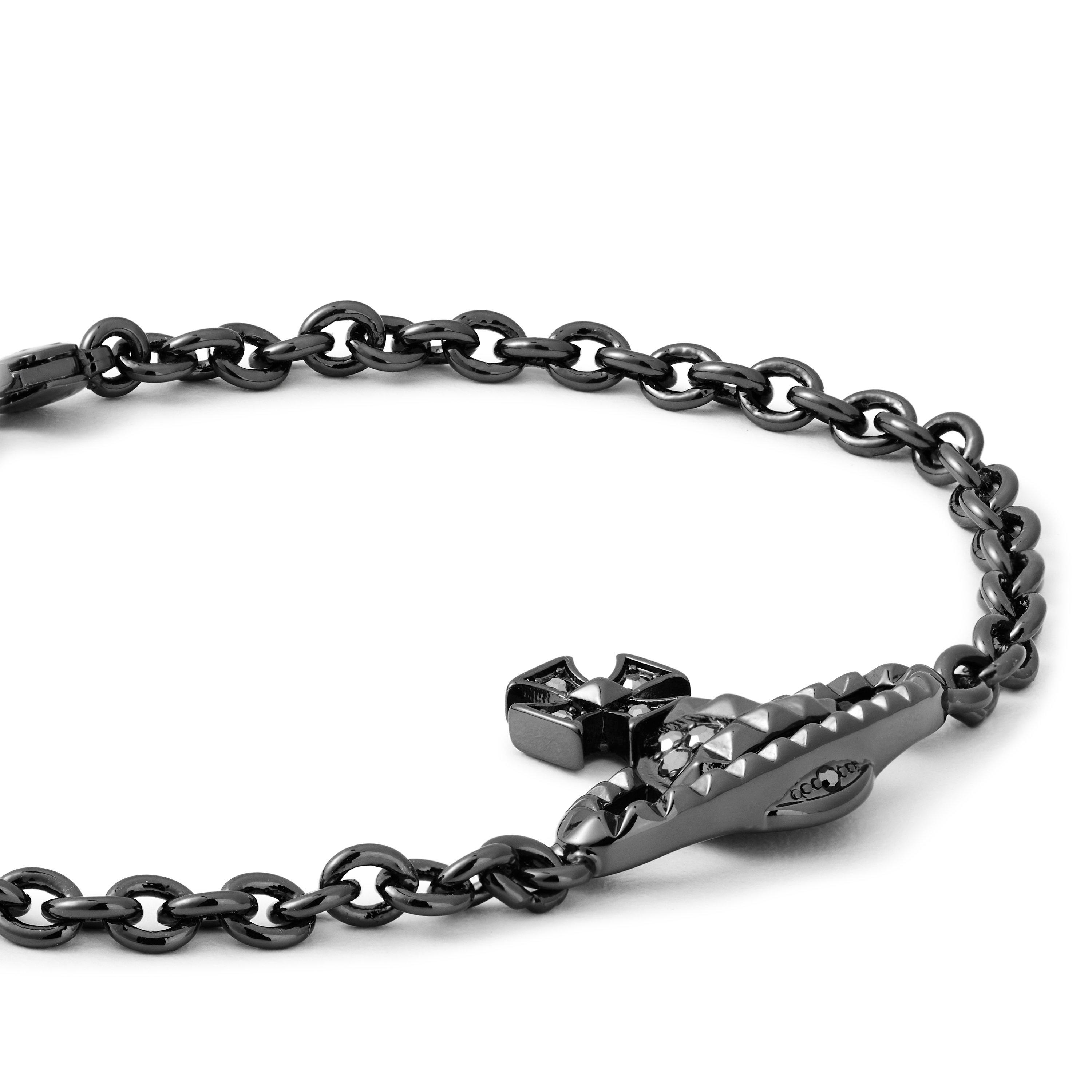 Gunmetal/Jet He - Vivienne Westwood - Orb Chain Bracelet - 2