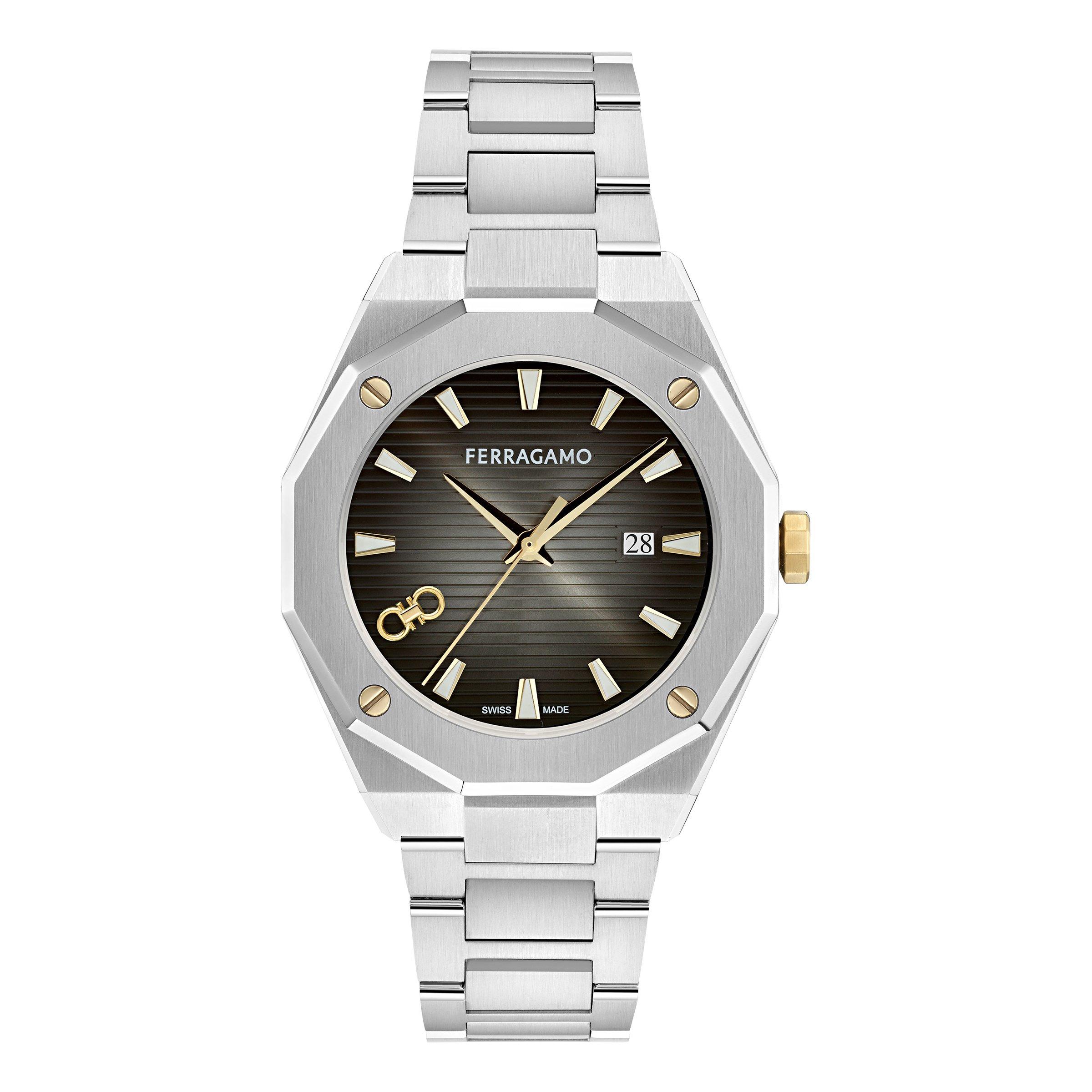 Black/Silver - Ferragamo - Men's Versillia Analogue Quartz Watch - 1