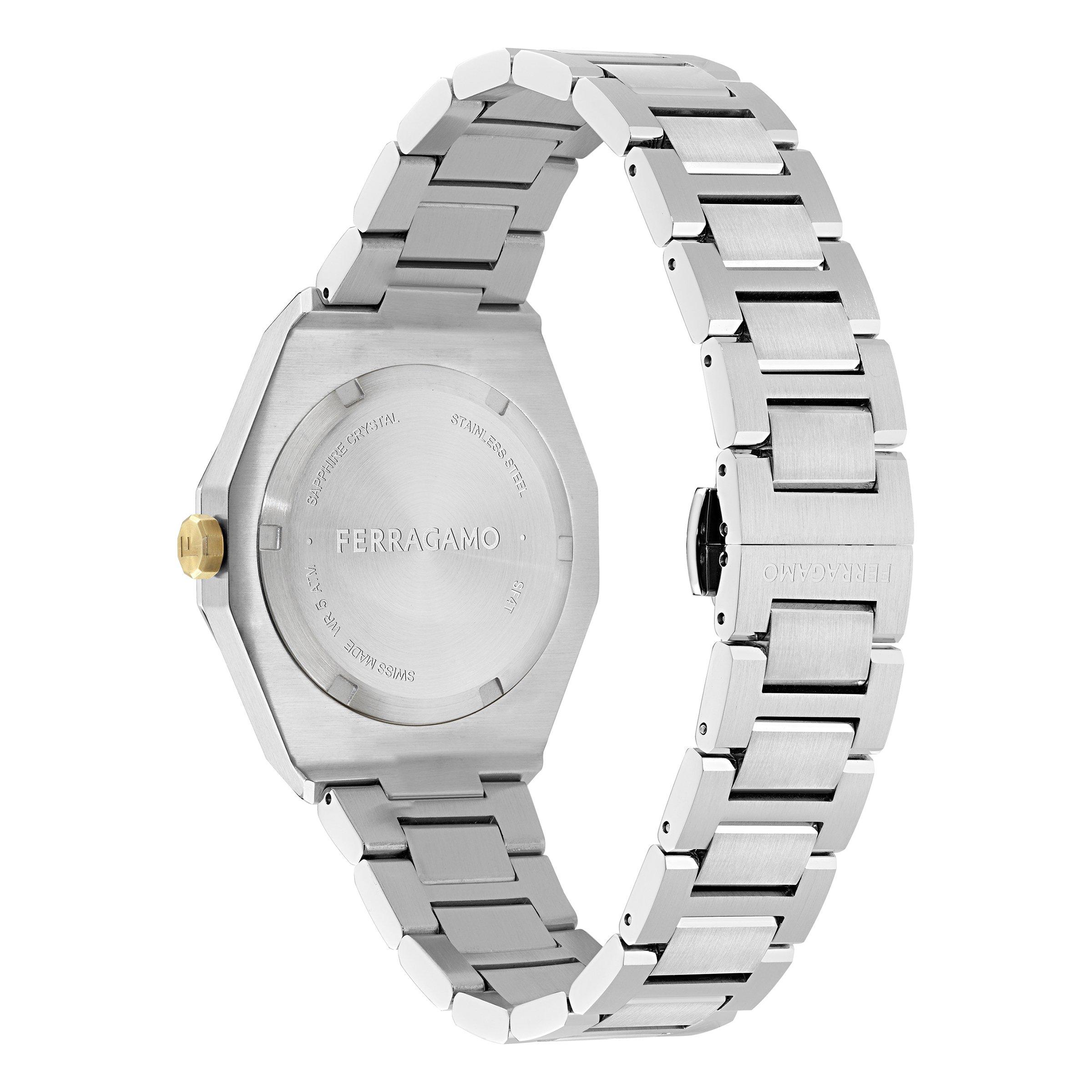 Black/Silver - Ferragamo - Men's Versillia Analogue Quartz Watch - 3